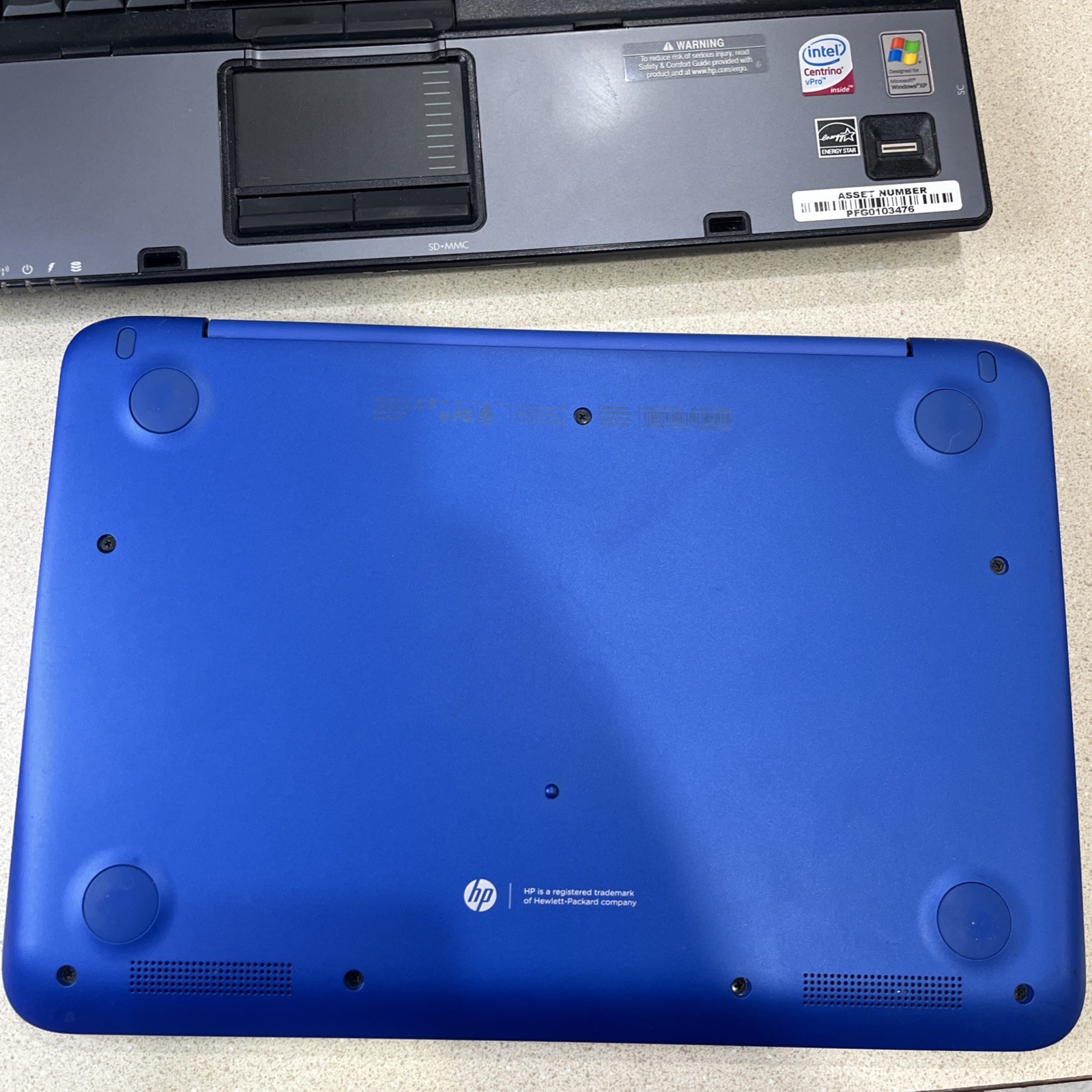 2 HP Laptops, Untested/no Cords. C COMPAQ 6910p @ HP RTL8723BE1T1R. #1523
