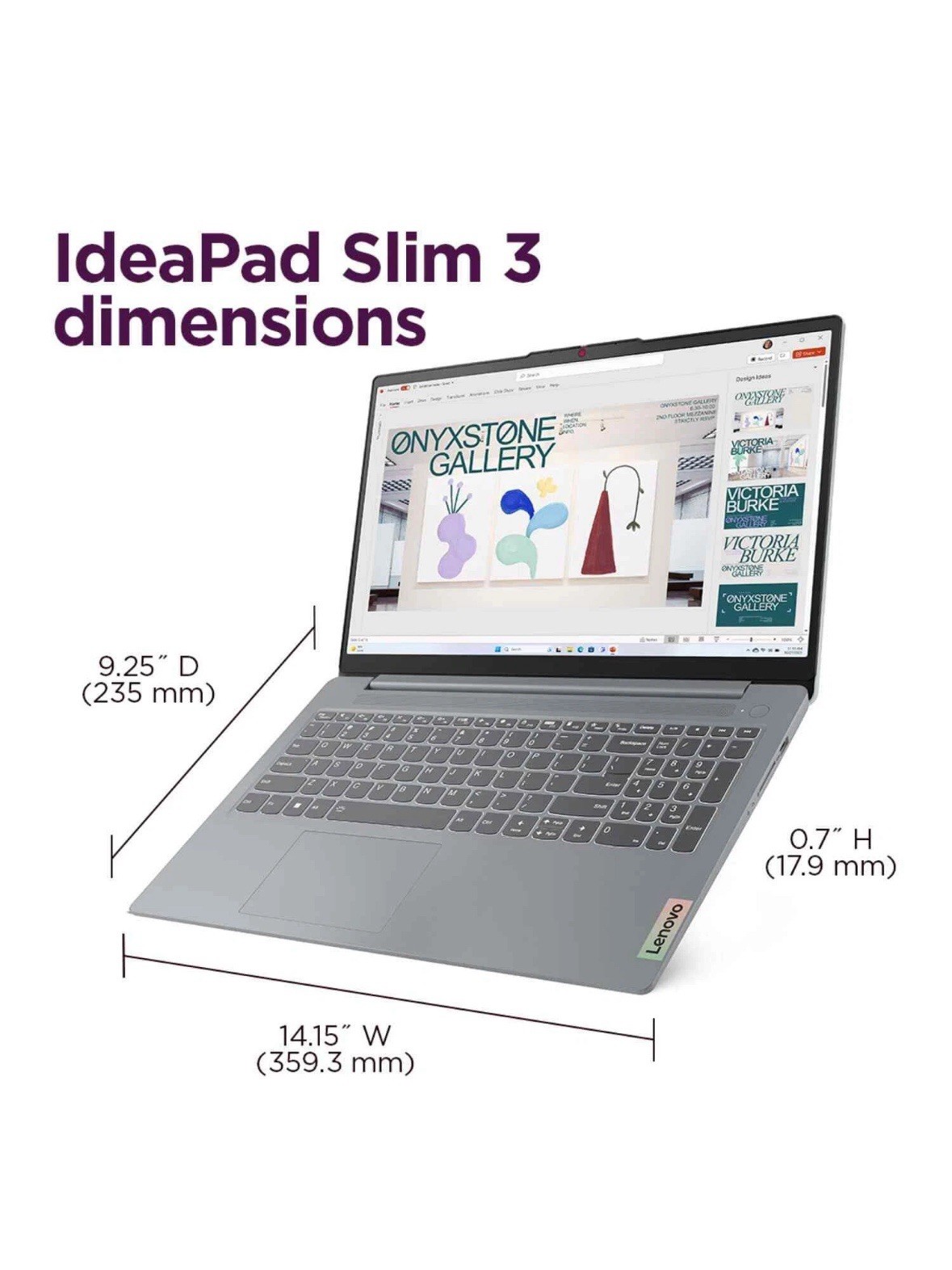 Lenovo IdeaPad Slim 3 15.6 5825U AMD Radeon 16GB 512GB 15.6″ LCD Touch FHD 3Cell