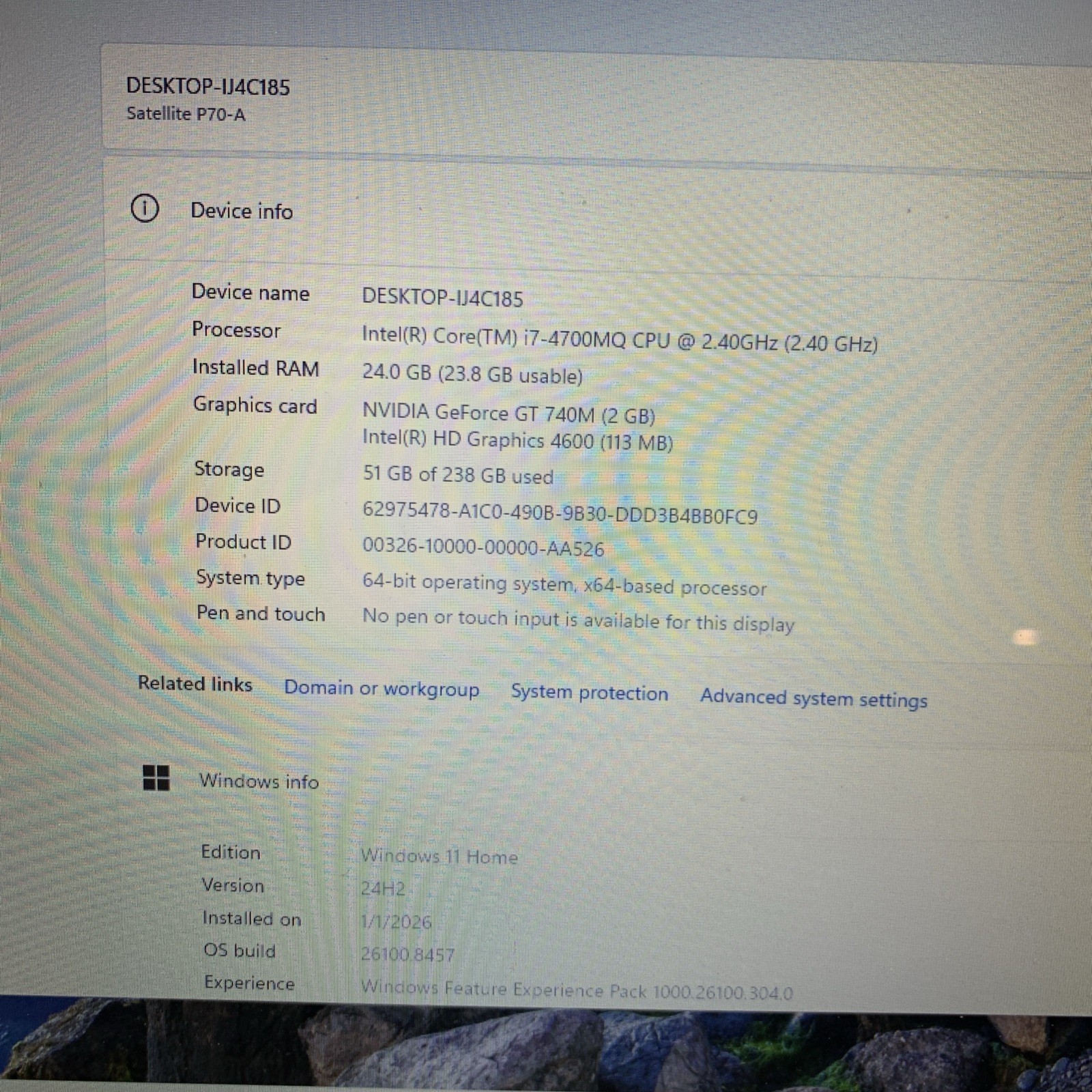 Toshiba Satellite P70-A 17″ FHD i7-4700MQ 24GB RAM 256GB SSD GT 740M Blu-ray