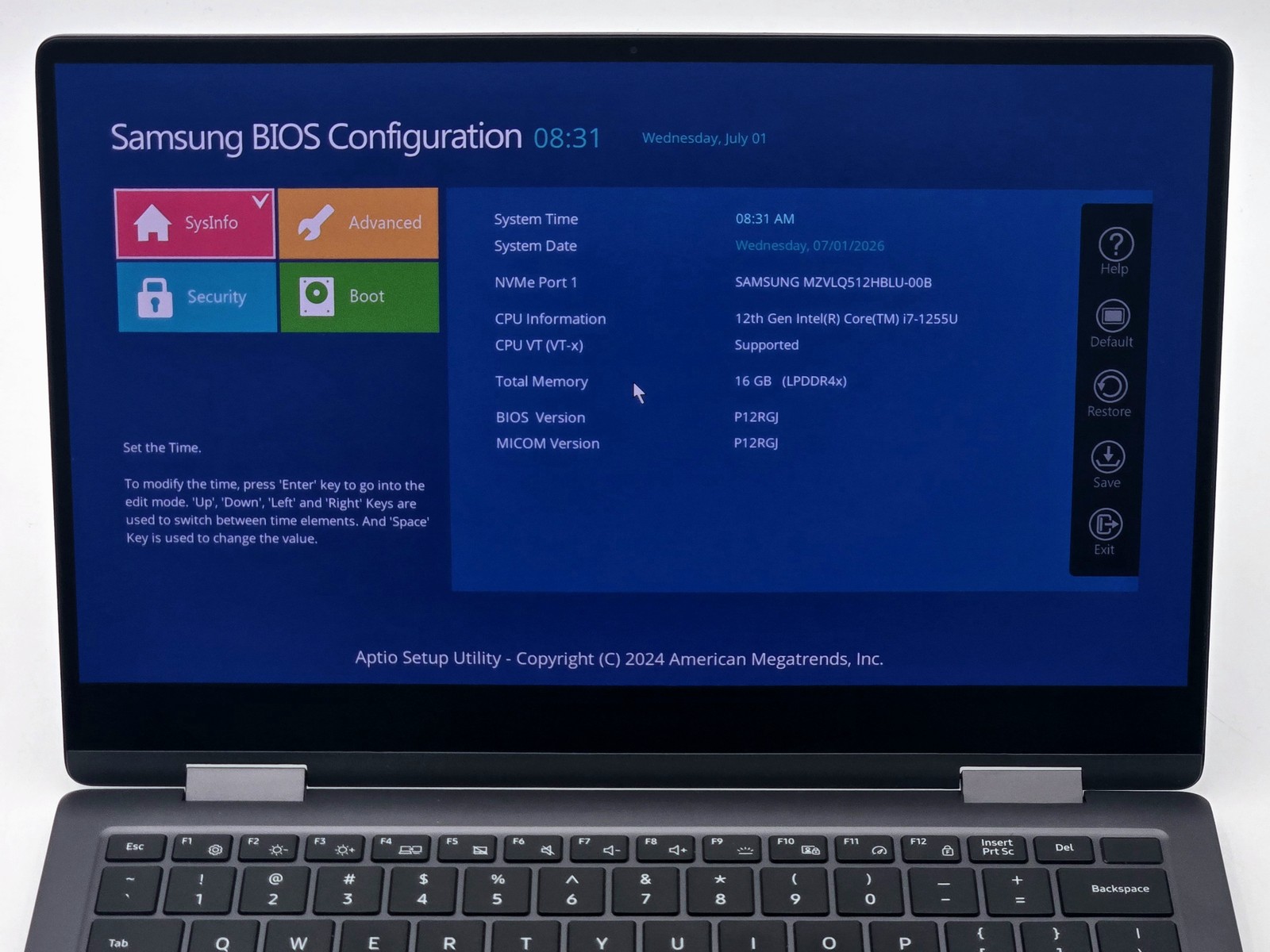 Samsung Galaxy Book2 360 2-in-1 13″ FHD Touch I7-1255U 512GB SSD 16GB W11 FPR
