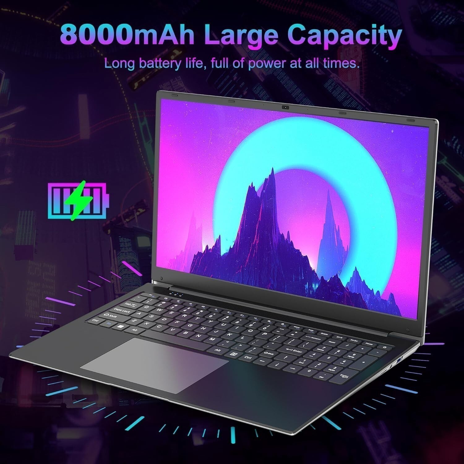 SGIN Laptop Windows 11 17.3 inch Intel N4000 4GB 128GB SSD 1920×1080 Full HD