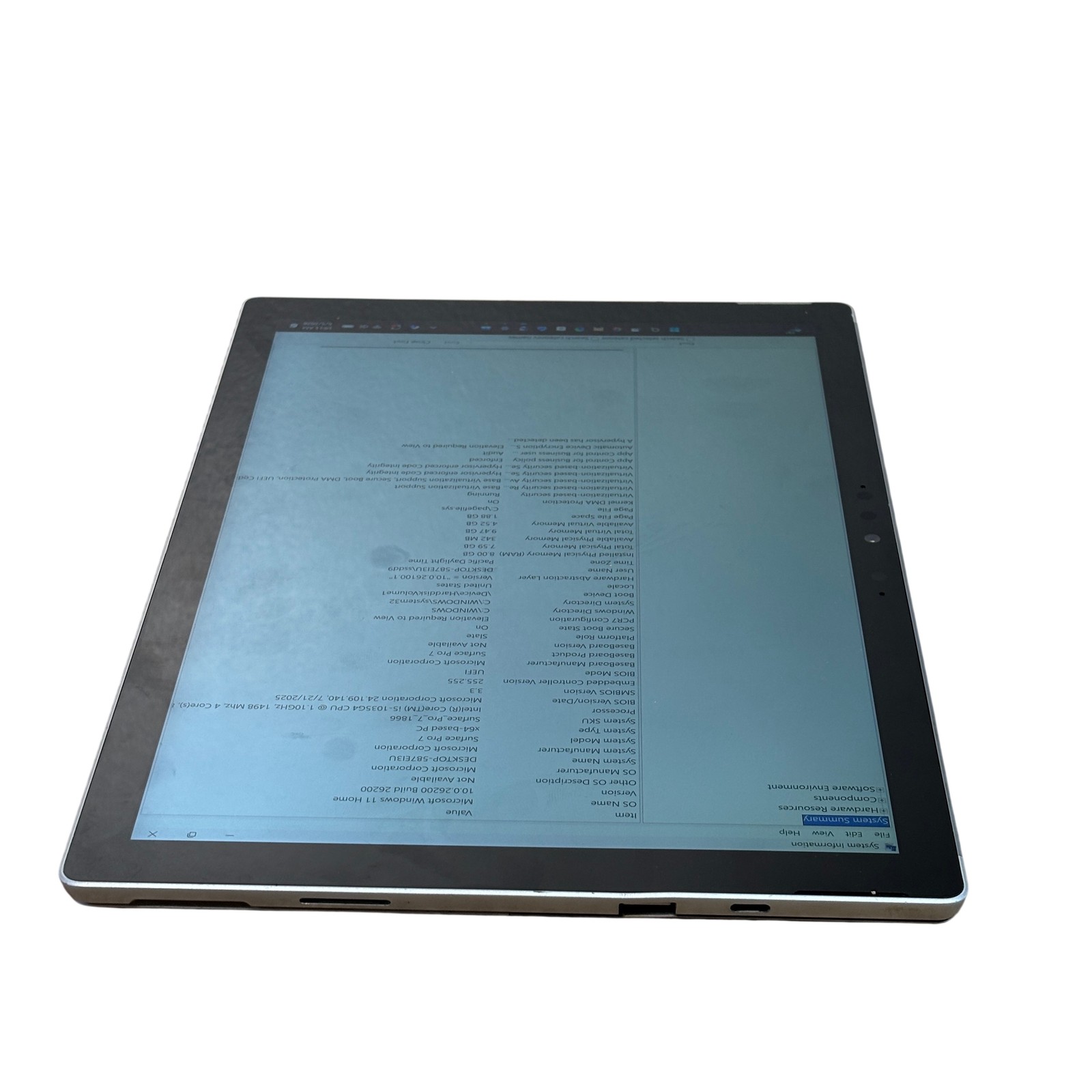 Microsoft Surface Pro7 1866 Intel Core i5-1034G4 1.10GHz 8GB RAM 256GB SSD 12.3″