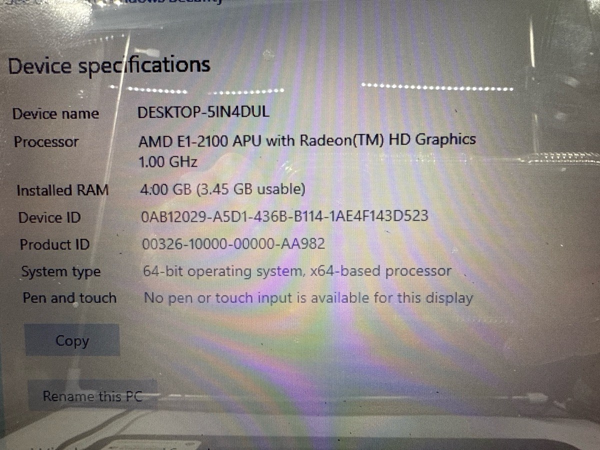 HP 15 Laptop 15.6″ Display Windows 10/11 Parts/Repair Bad Battery (MI1074472)