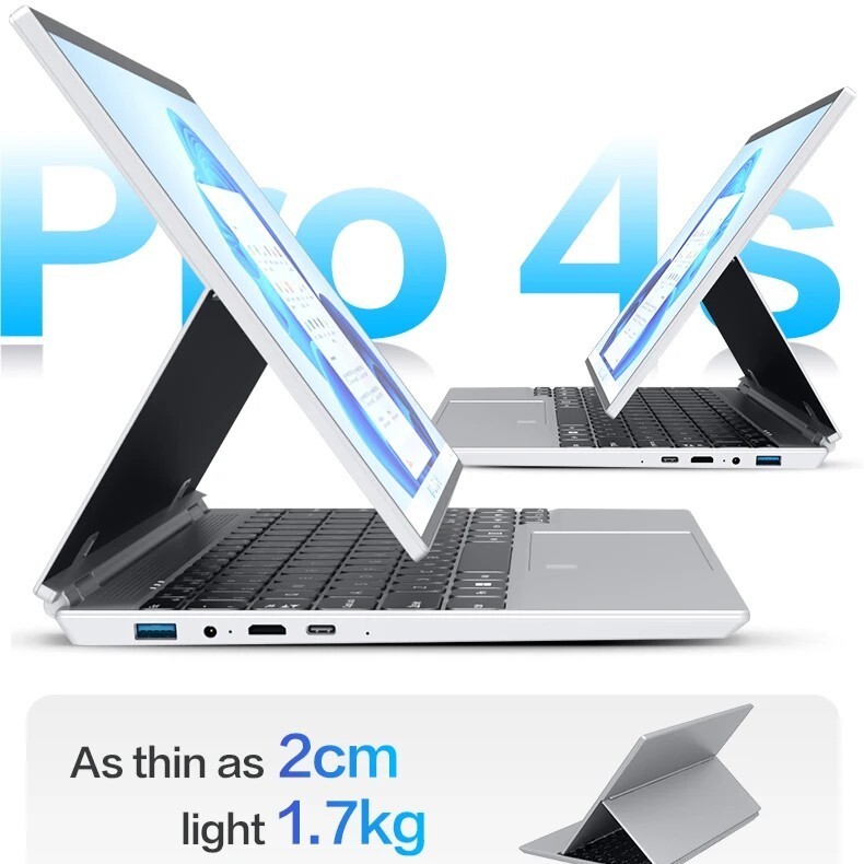 14” Touchscreen Yoga Laptop | Intel N95, 360° Flip, 16:10 IPS, Win 11 Pro, SSD