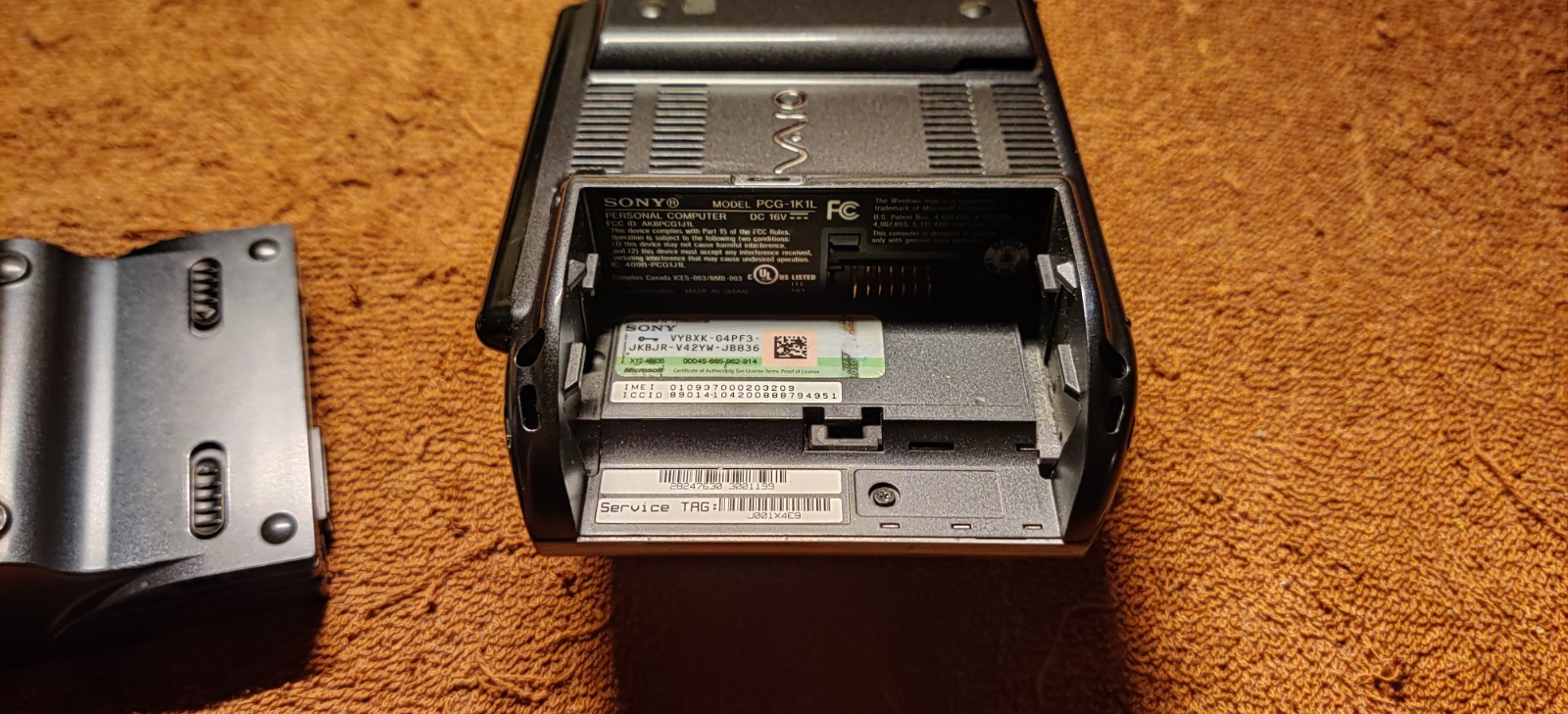 Sony Vaio VGN-UX280P MICRO COMPUTER WITH EVERYTHING WORKS GREAT See Video