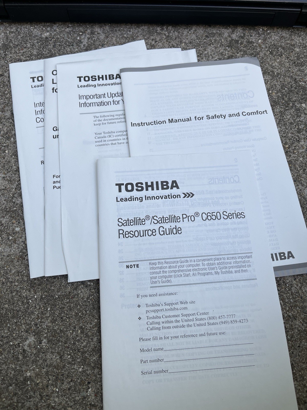 Toshiba Satellite Pro C650 S5202 Laptop 15.6″ Intel Core Processor C655D