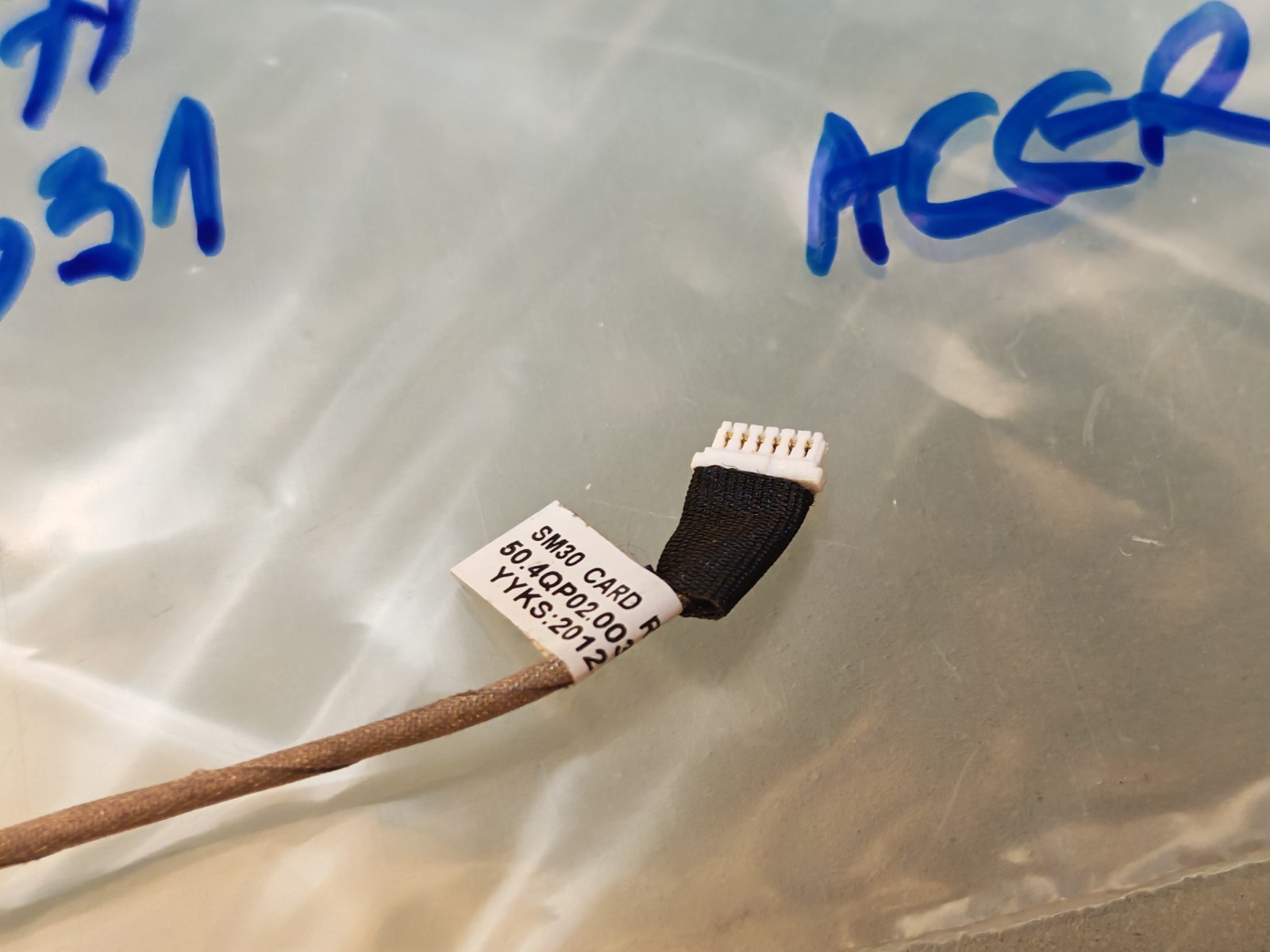 ACER ASPIRE S3-391 S3-371 331 FLAT FLEX SD CARD CABLE SD READER 50.4QP02.003