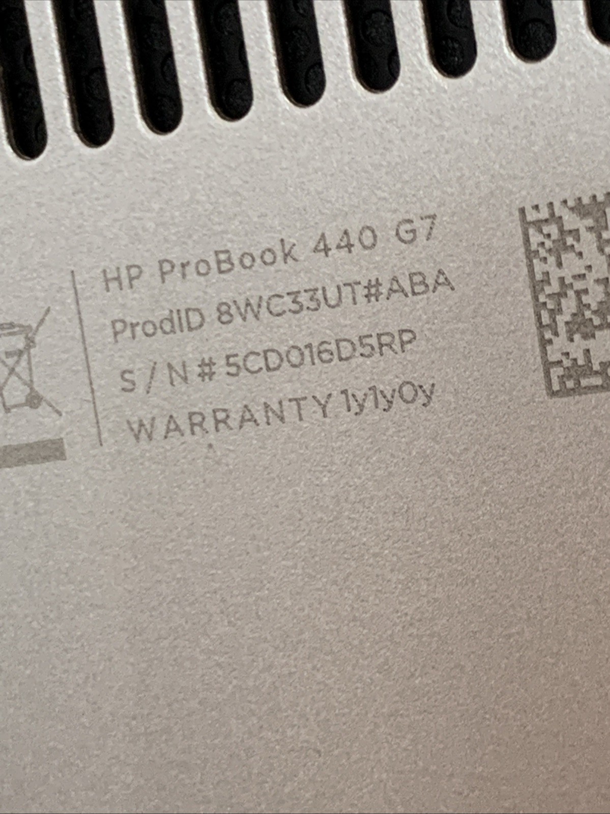 HP ProBook 440 G7 14″ Laptop Intel Core i5-10210U 1.60GHz 4GB RAM 256GB SSD