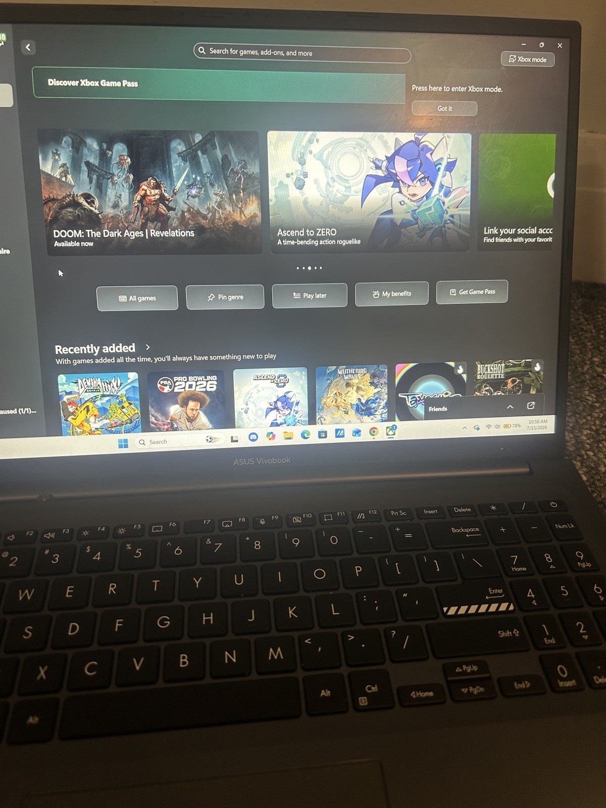 ASUS VivoBook M1603QA 16″ FHD+ Ryzen 7 5800HS 3.2GHz 12GB 512GB SSD GAMING LT