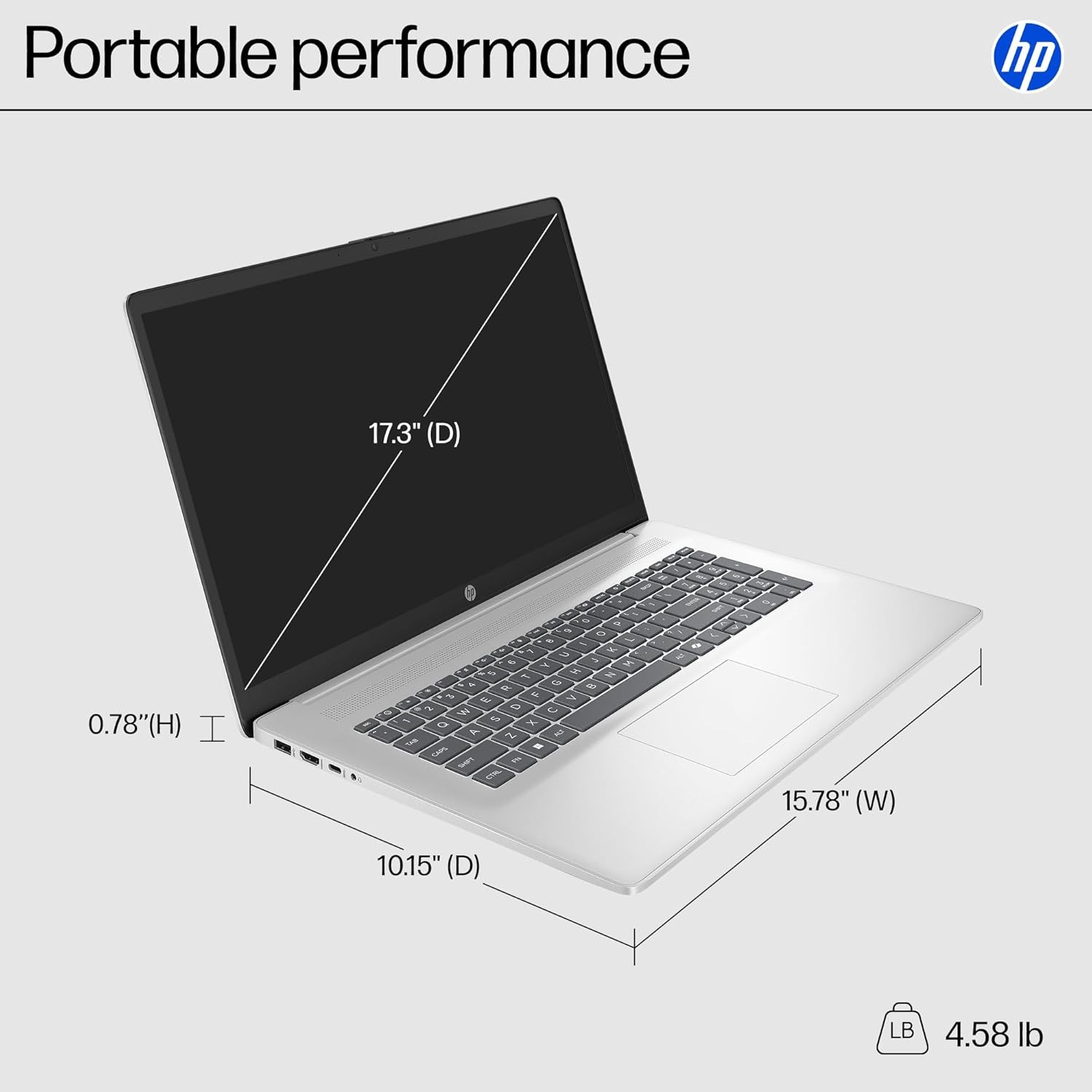 HP 17.3″ Laptop Notebook Win11Pro 2.7~4.3GHz AMD Ryzen 5-7430U 32GB RAM 1TBSSD