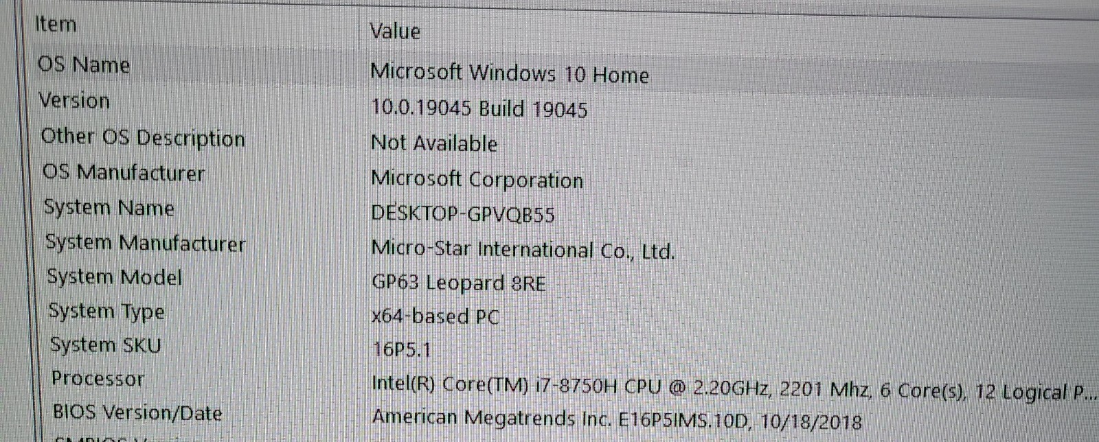 MSI GP63 Leopard 8RE-077 15.6″ (256GB SSD, Intel Core i7 (8th Gen),…