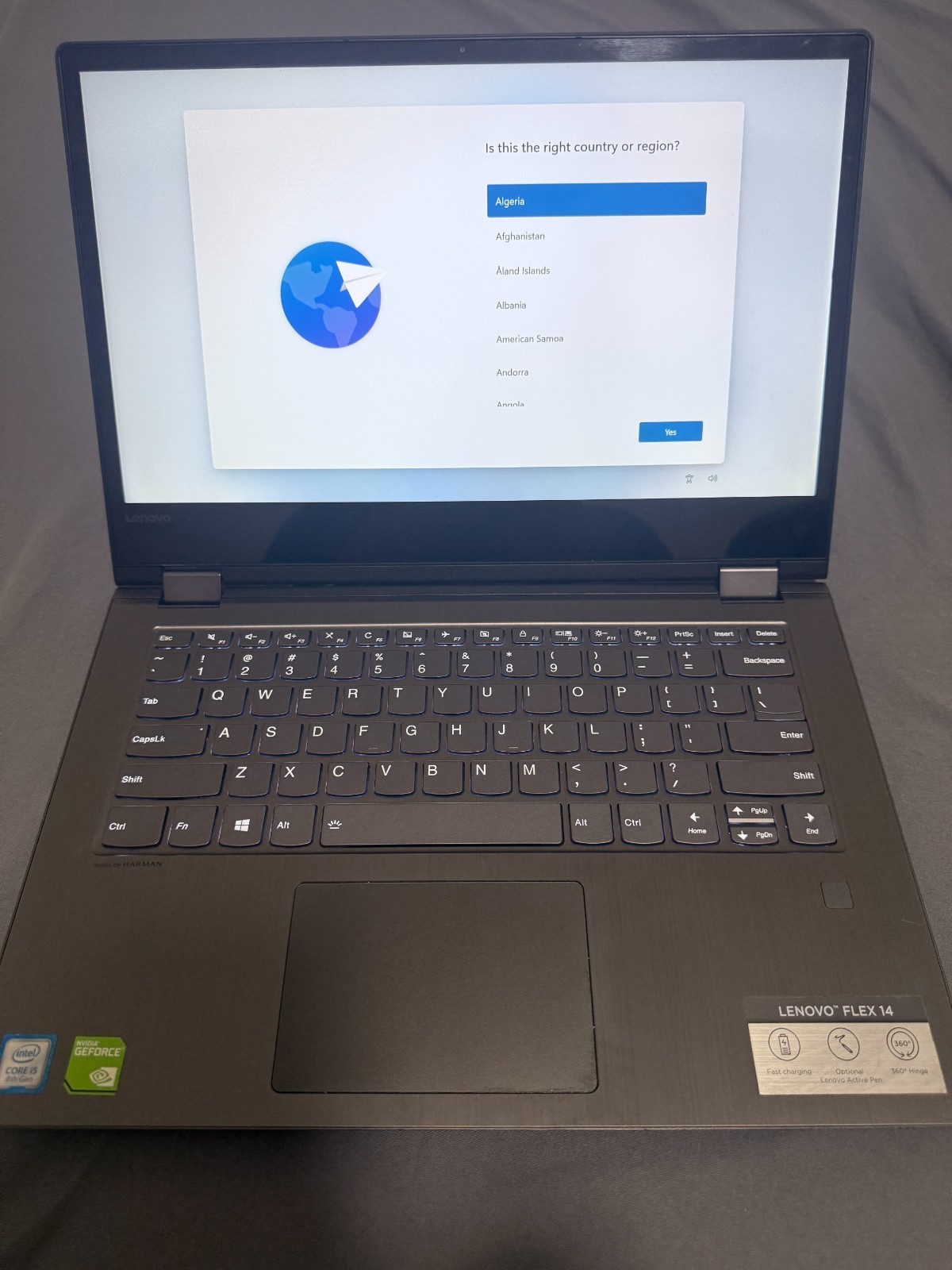Lenovo Ideapad Flex 6-14IKB Intel Core i5-8250U 8GB RAM 240GB SSD GeForce MX130