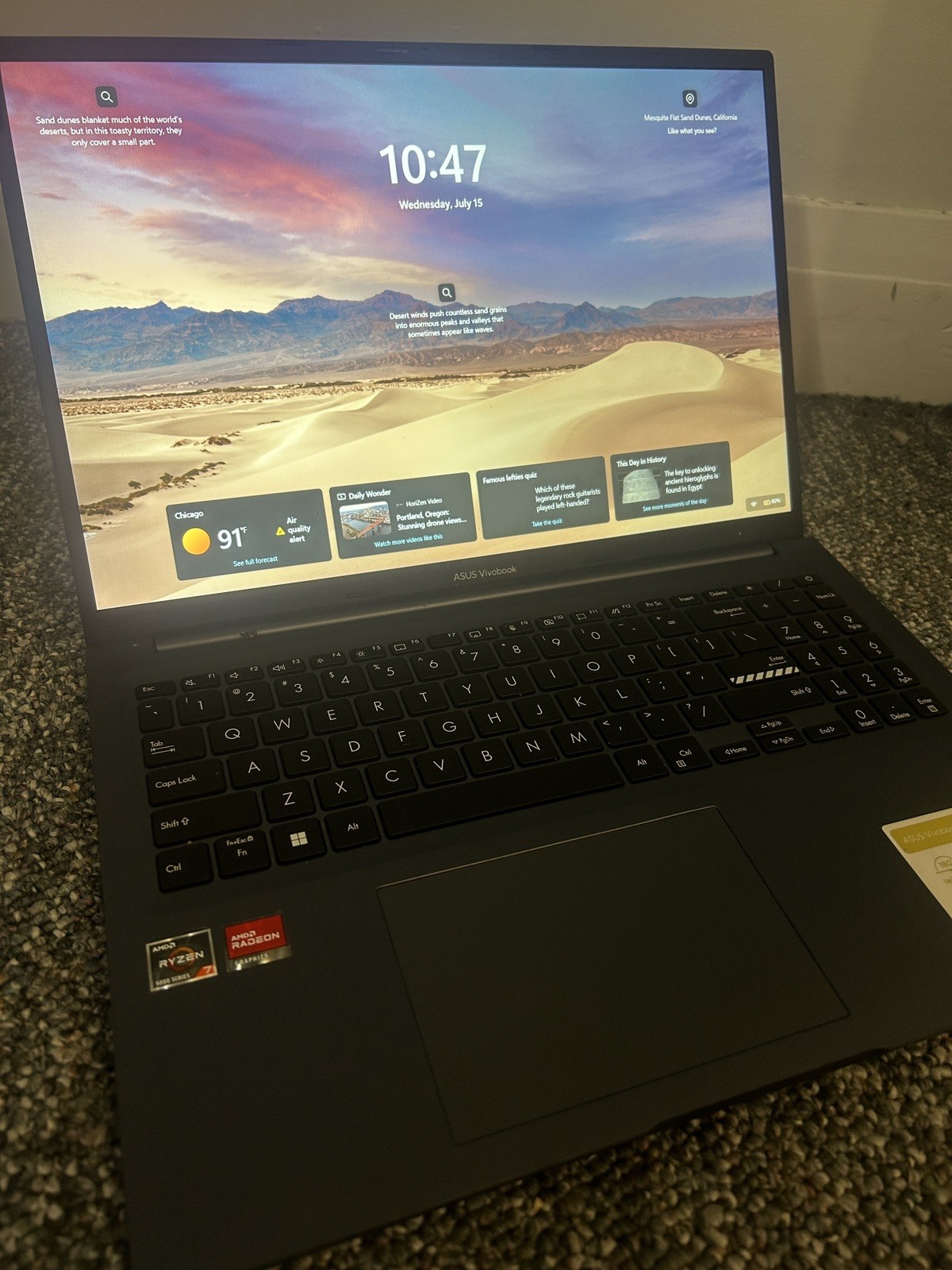 ASUS VivoBook M1603QA 16″ FHD+ Ryzen 7 5800HS 3.2GHz 12GB 512GB SSD GAMING LT