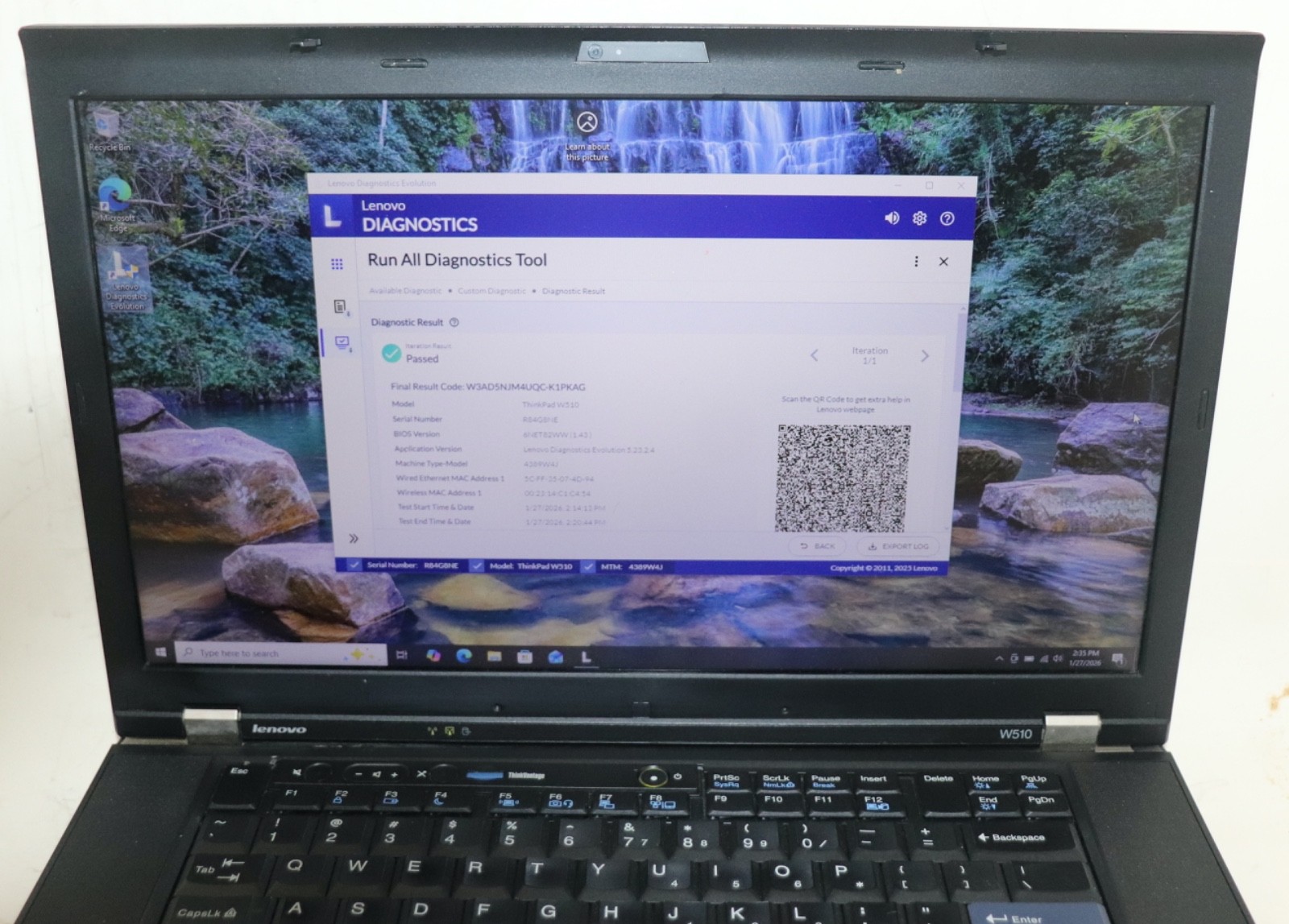 Lenovo ThinkPad W510|Core i7@1.60 GHz|8GB RAM 320GBHDD|WIN 10.PROF|NVIDIA|Webcam