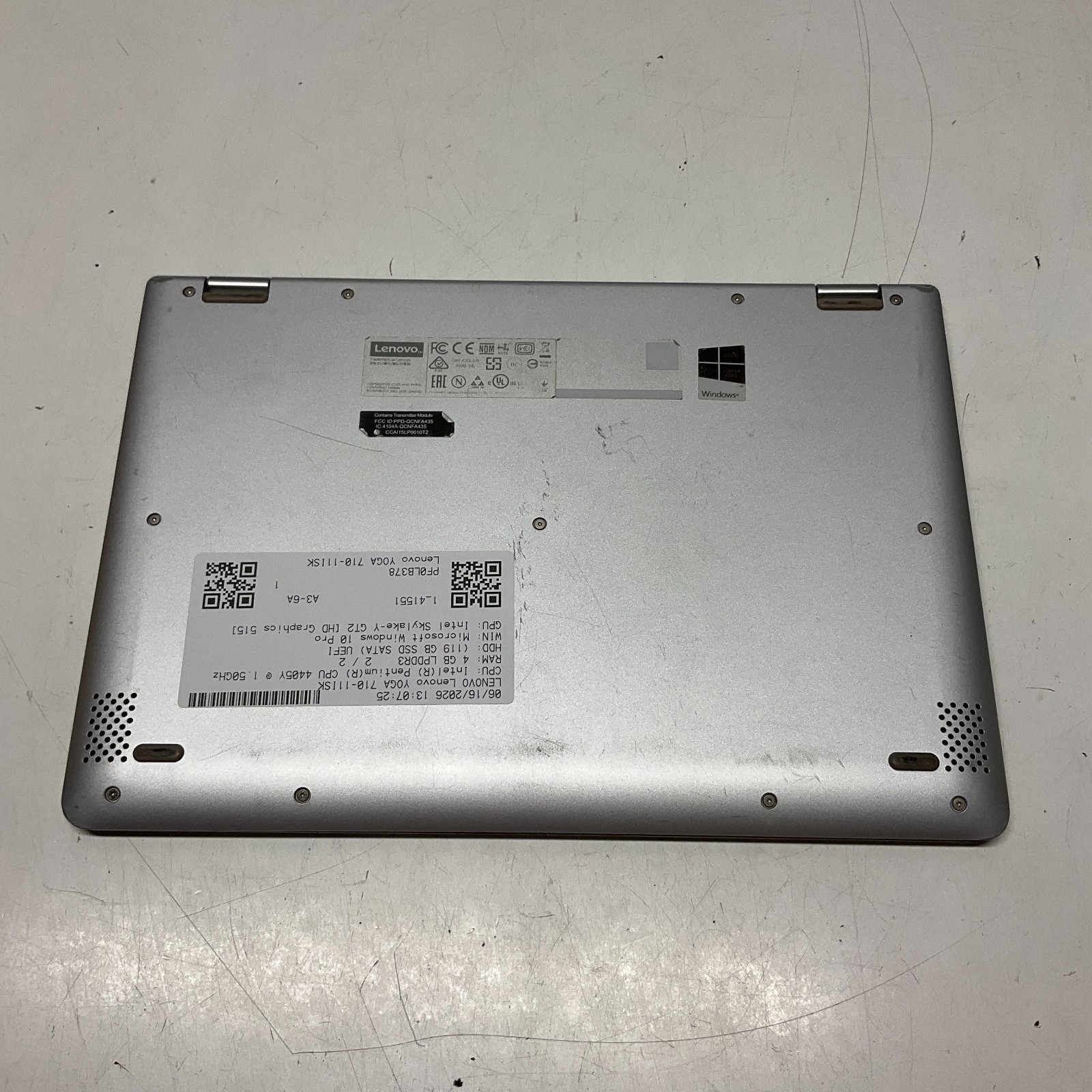Lenovo Yoga 710-11ISK 11.6″ Touch Intel Pentium 4405Y 1.5GHz 4GB 128GB SSD Win10