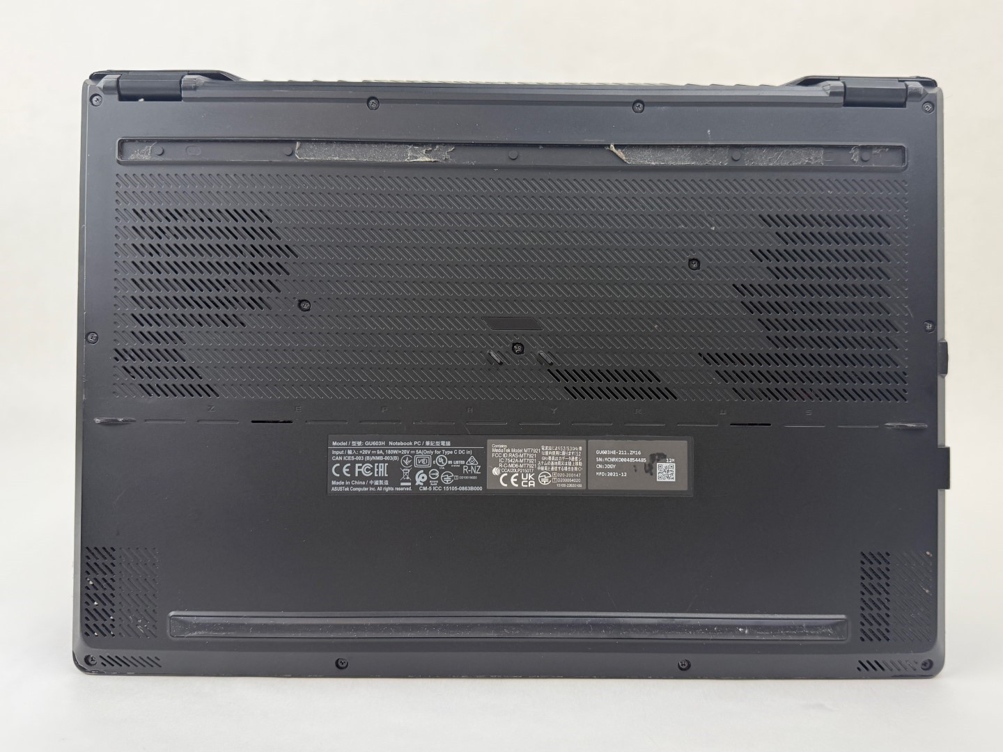 ASUS ROG Zephyrus GU603H 16″ 144Hz i7-11800H 16GB 512GB RTX 3050Ti W11H – READ!