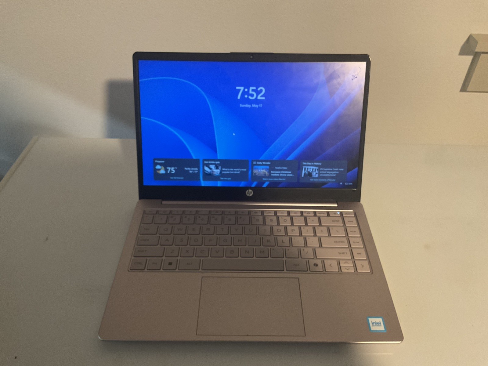 HP 14 inch HD Windows Laptop AMD Athlon Silver 7120U Processor 4GB 256GB SSD Tra