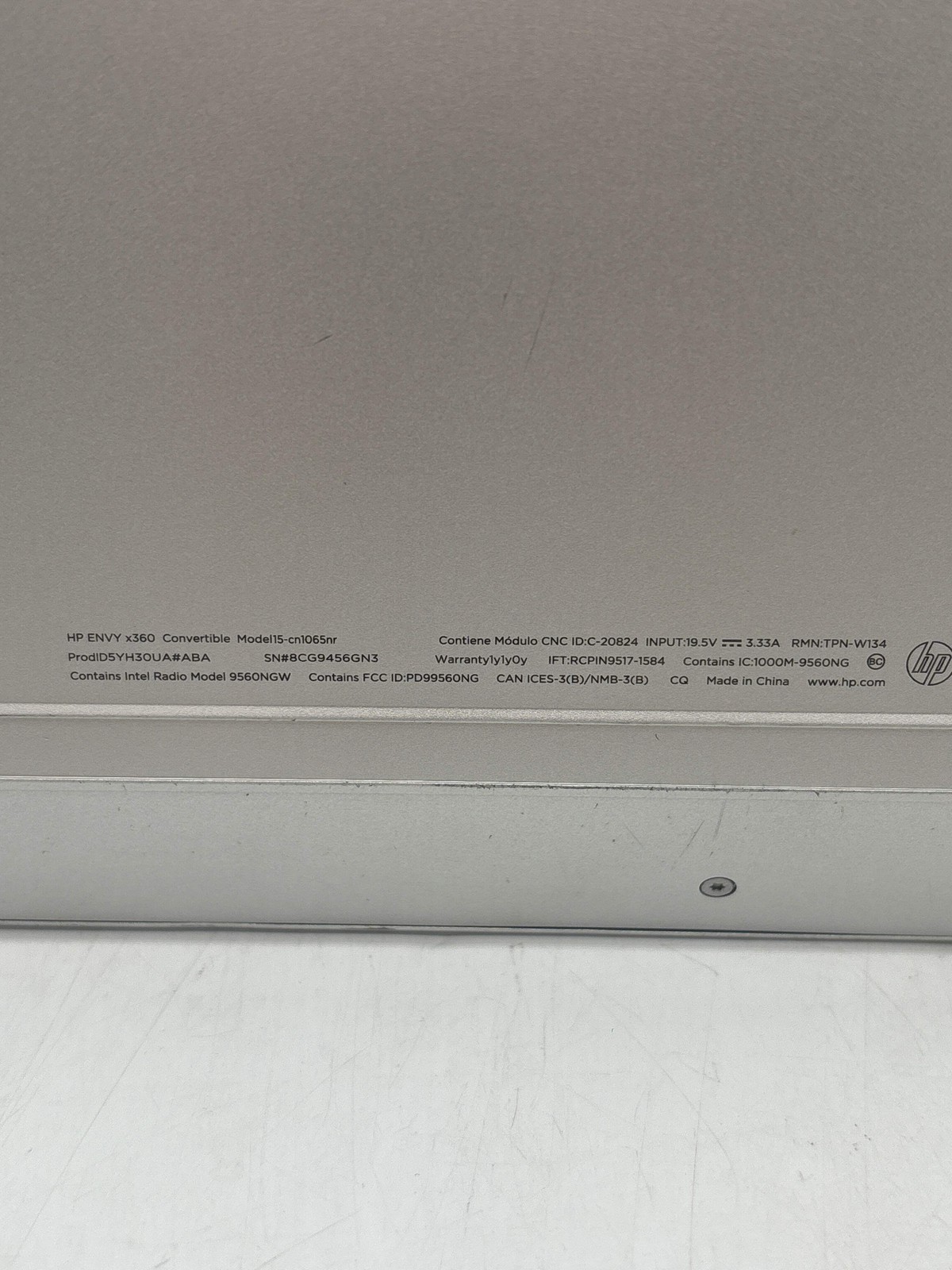HP Envy x360 15-CN1065NR 15.6″ Core i7-8565U 8GB RAM 128GB SSD – For Parts