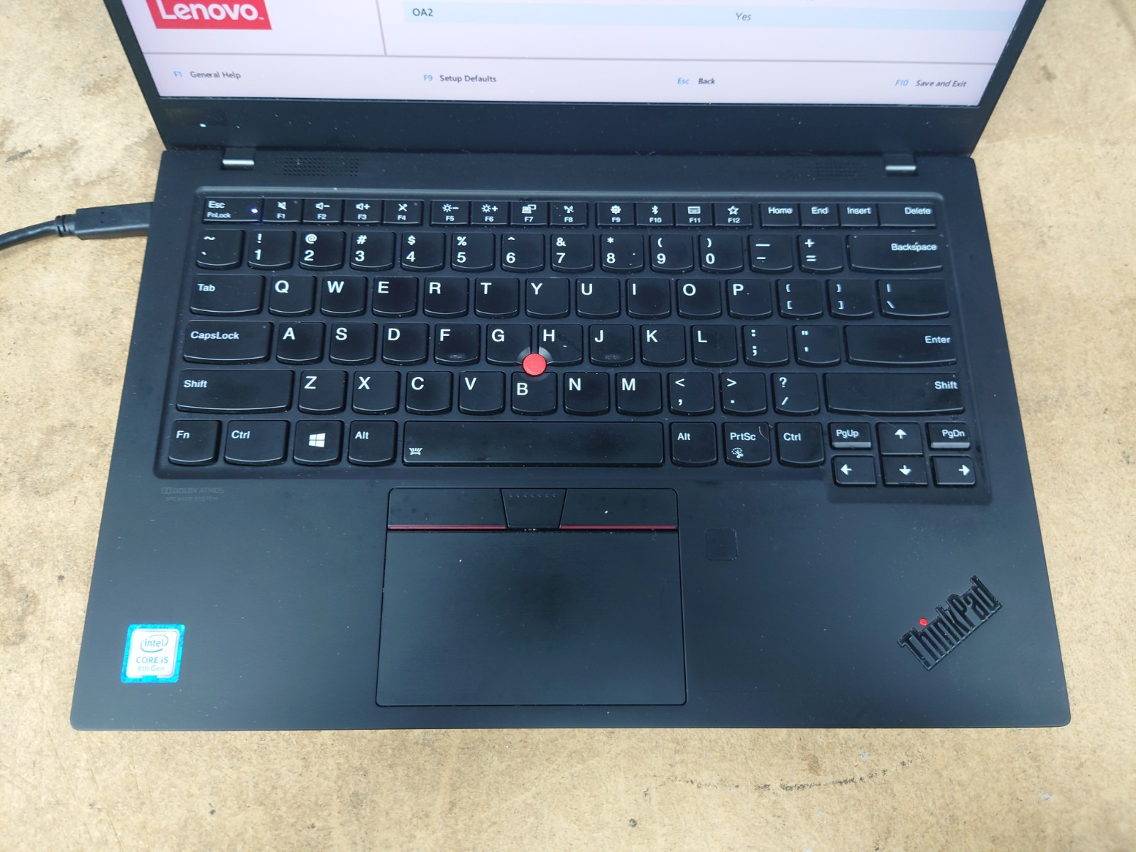Lenovo X1 Carbon 7th Gen 14″ FHD i5-8265U 8GB RAM 256GB SSD No OS