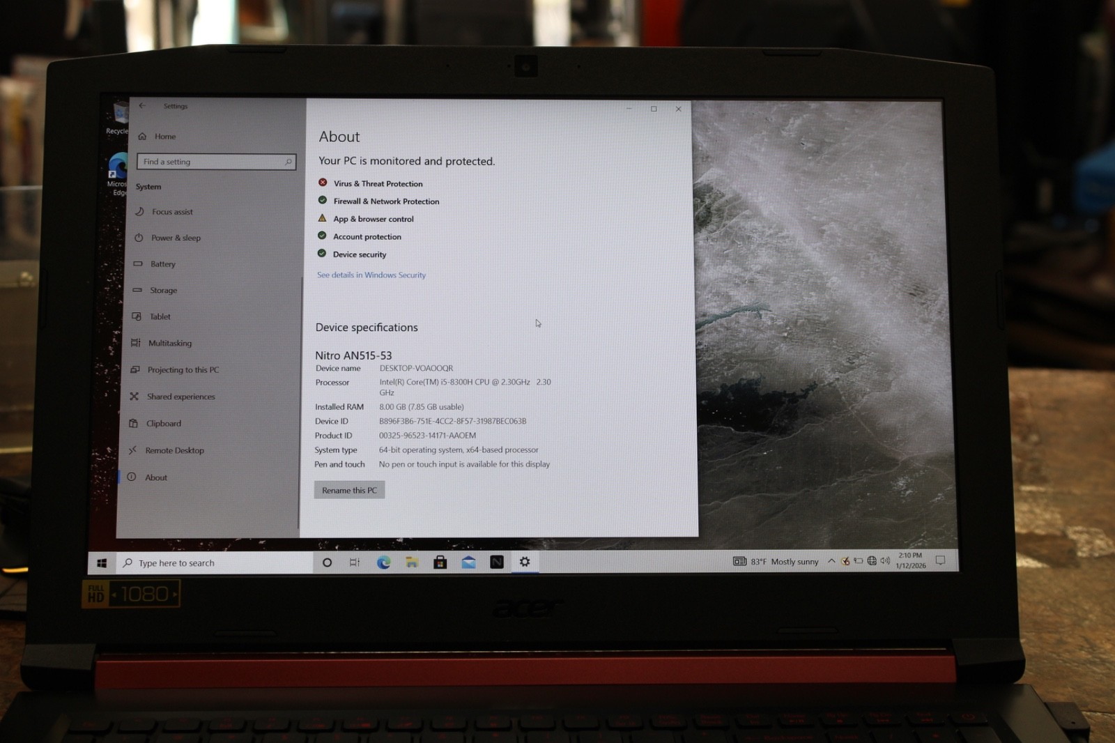 Acer Nitro 5 AN515-53 15.6″ i5-8300H 8GB RAM 1TB SSD GeForce GTX 1050