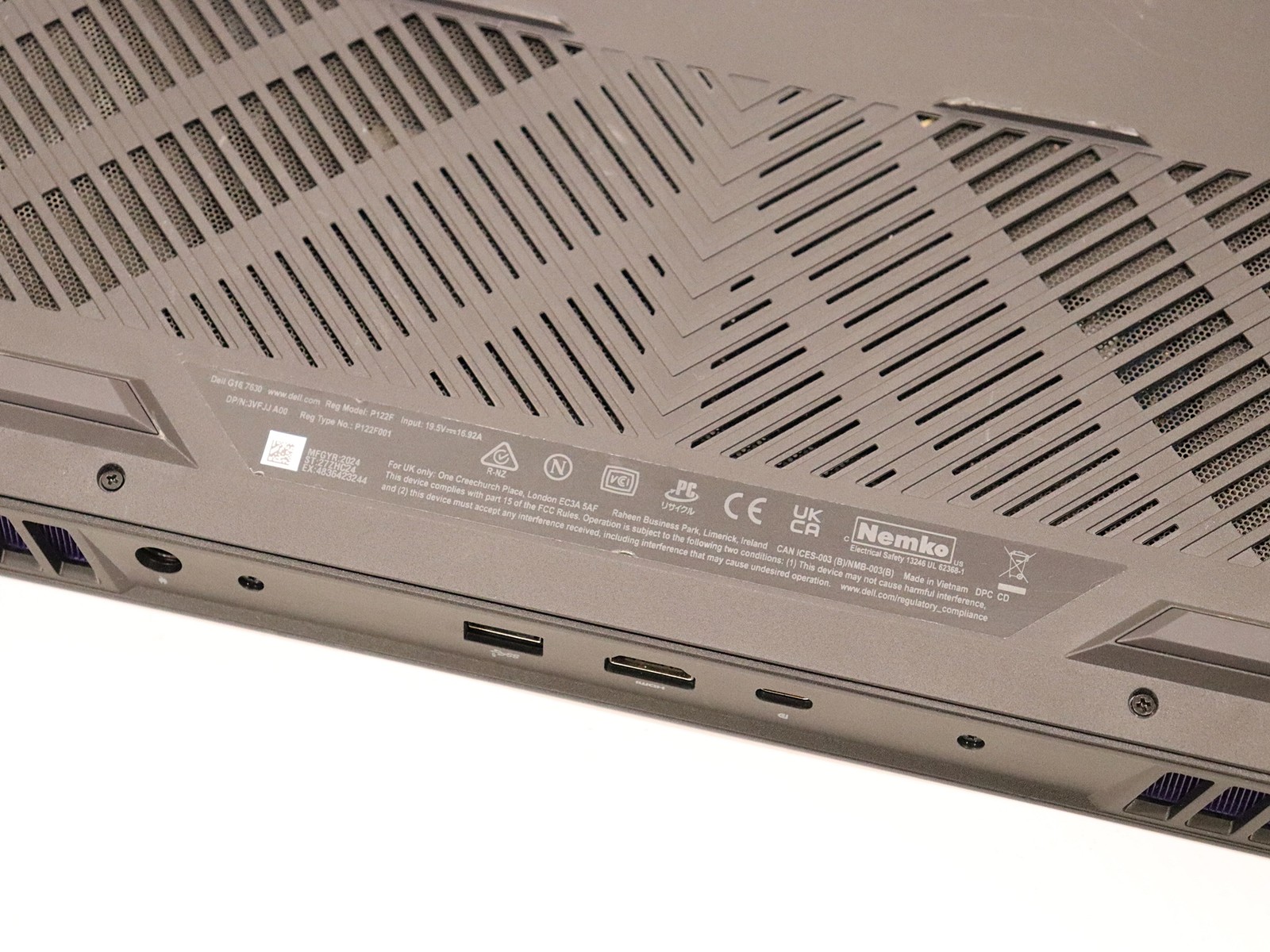 Dell G16 7630 16″ Core i9-13900HX 16GB 1TB NVMe RTX 4060 W11H – AS IS Heavy Wear