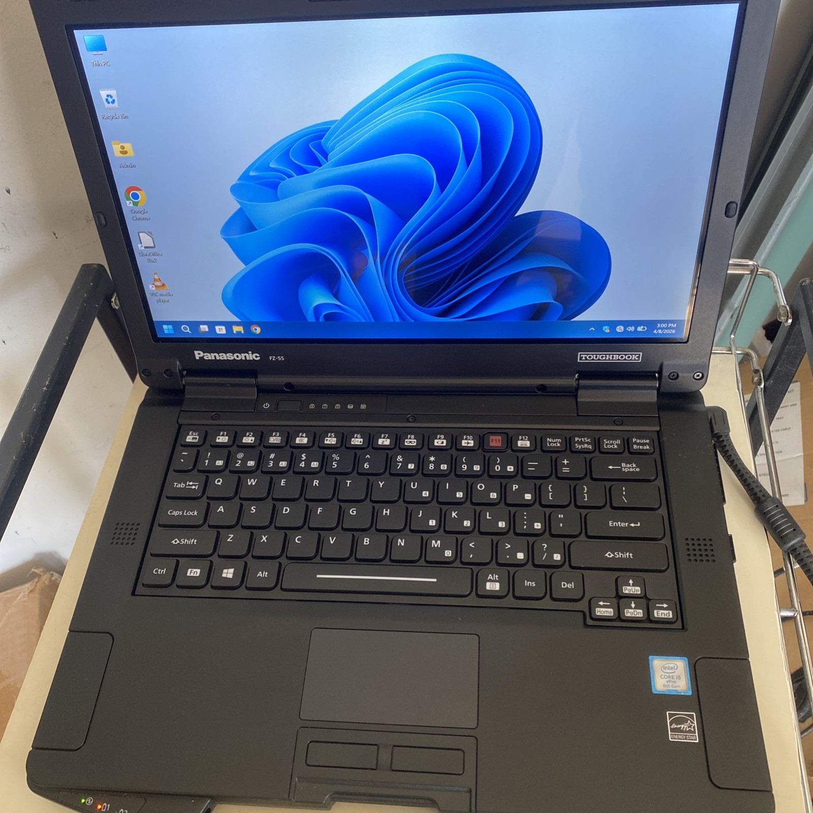 Panasonic FZ 55 Toughbook i5-8365U 1.6GHz 4C 8GB 512GB 11P TS Passed Tests Clean
