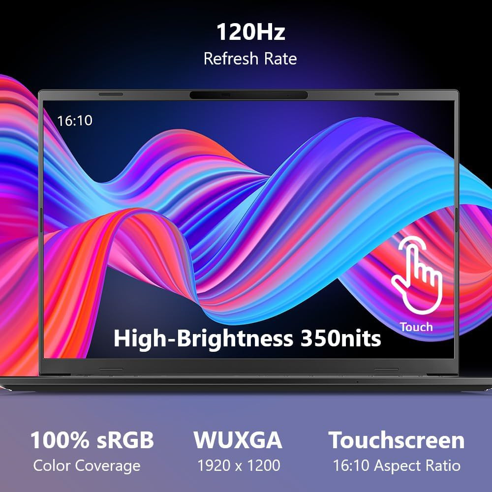 Aspire 16 AI Copilot+ PC | 16″ WUXGA 120Hz Multi-Touch Display | Snapdragon X X1