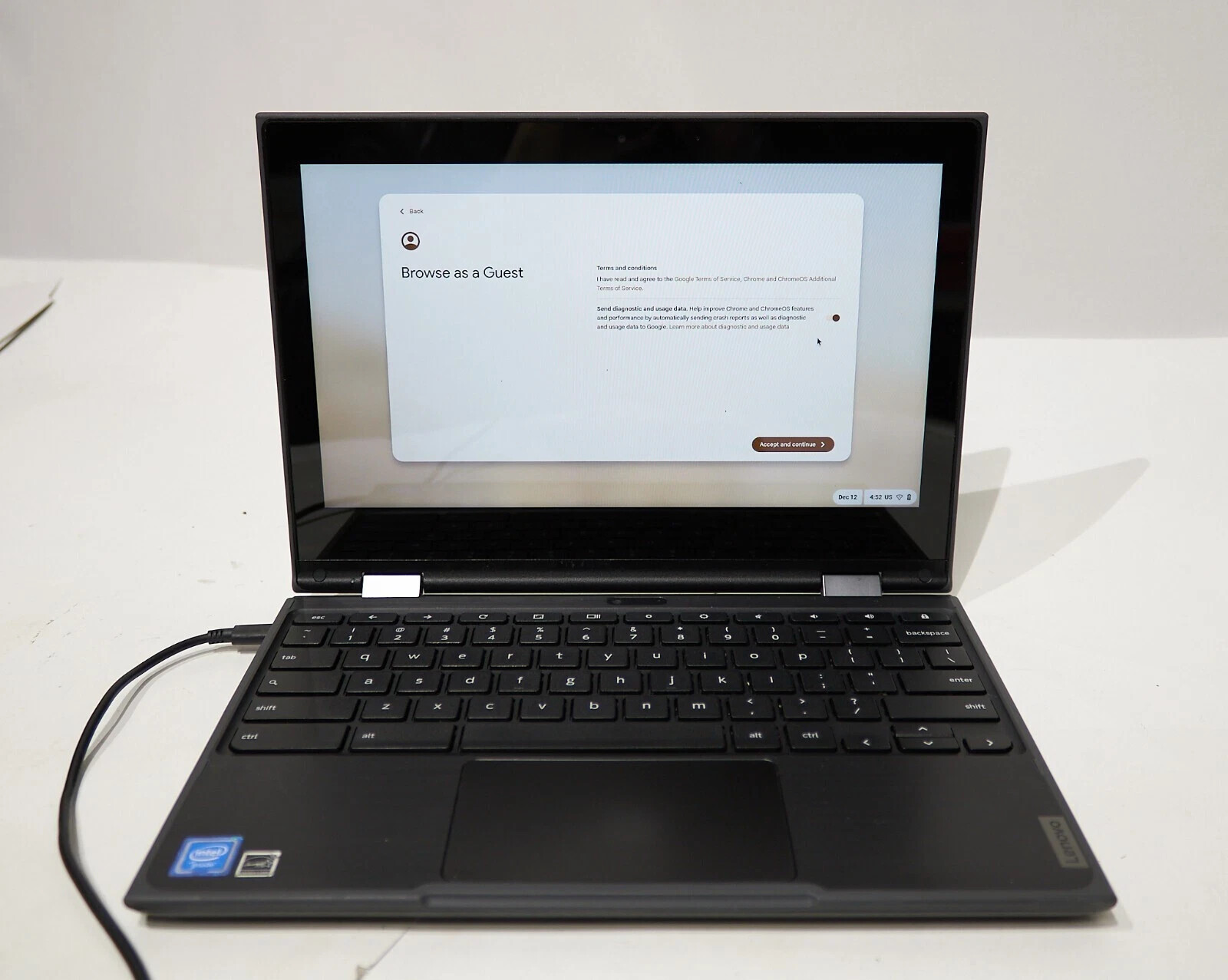 Lenovo 500e 2nd Gen 11.6″ Touch Chromebook 81MC0000US Cel 1.1GHz 4GB/32GB -good