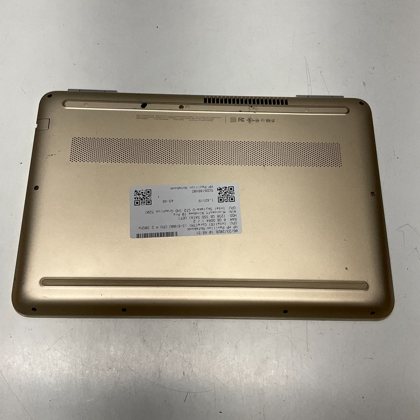 HP 14-AL061NR | CORE I3-6100U 2.30 GHZ 8GB 256GB SSD Windows 10 Pro Laptop