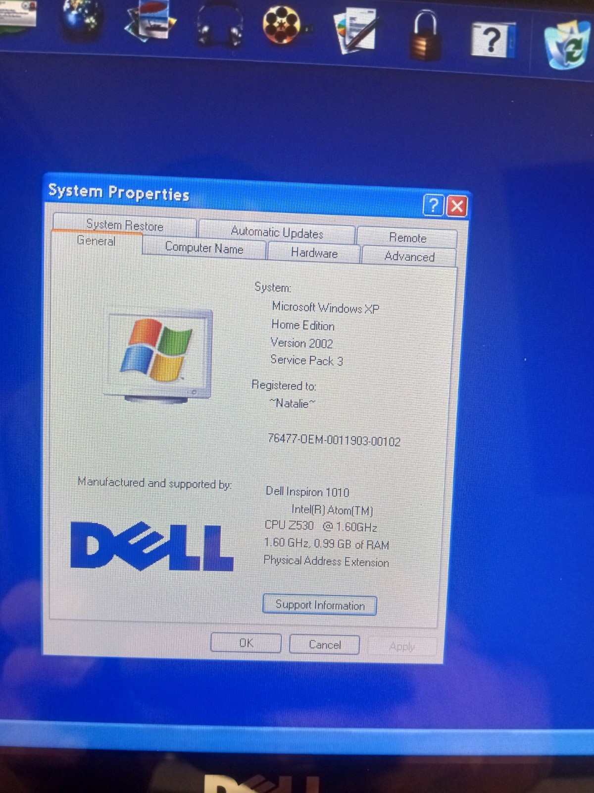 Rarely Seen PINK Dell Inspiron Mini 10 PP19S Atom Z530 1.60Ghz 1GB 160GB XP
