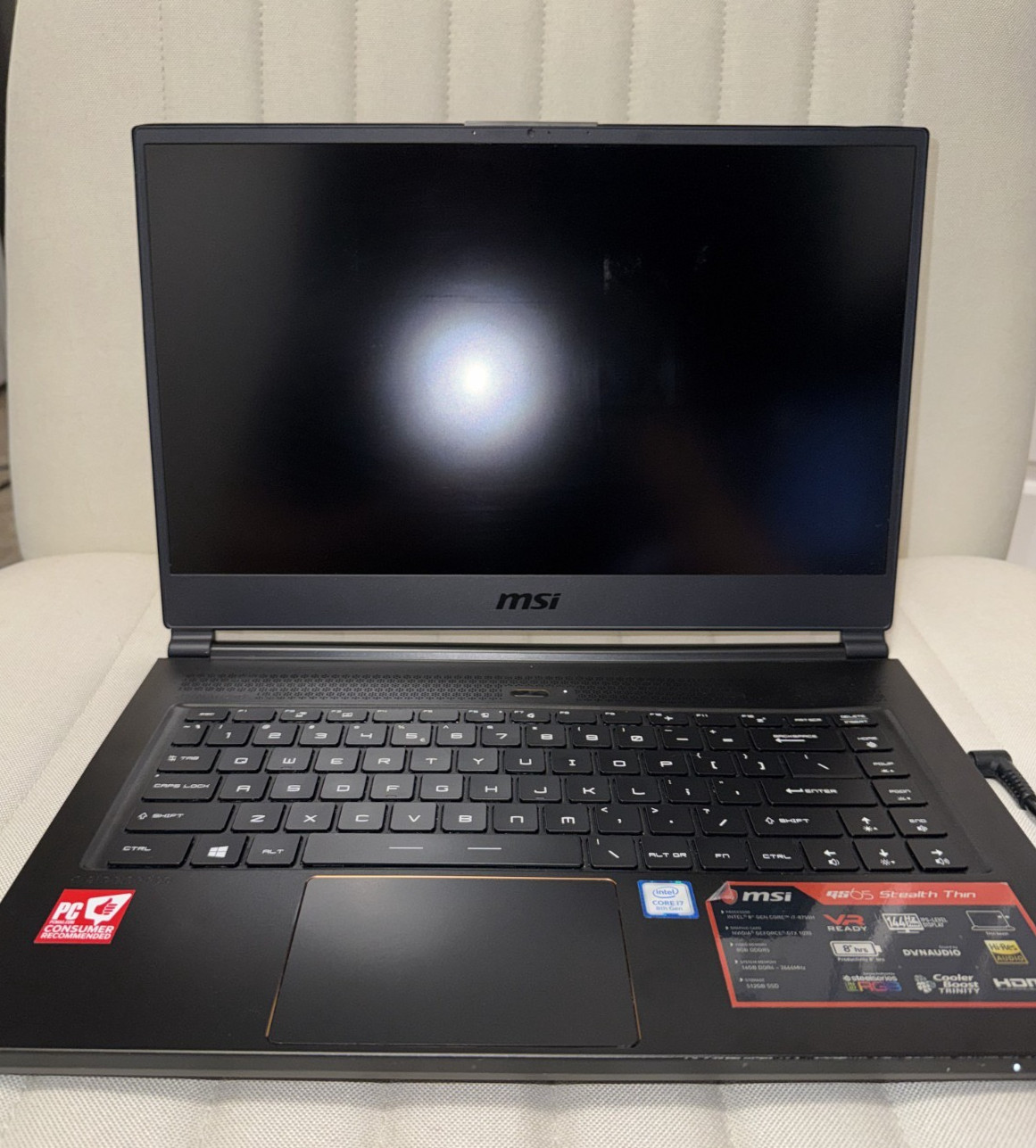 MSI GS65 Stealth Thin 8RF | 15.6″ 144Hz 7ms | i7-8750H | 16GB Memory | GTX 1070