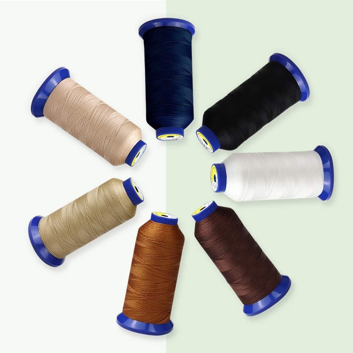Bonded Nylon Thread for Sewing-Heavy Duty Nylon Thread for Leather, Upholstery,