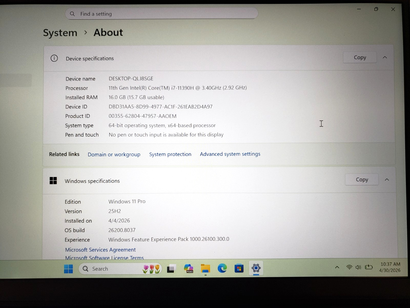 Dell Vostro 14 5410 i7-11390 16GB Ram 256GB SSD PC Laptop Backlit KB Win 11 pro