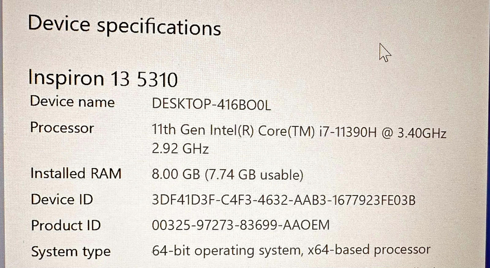 Dell Laptop