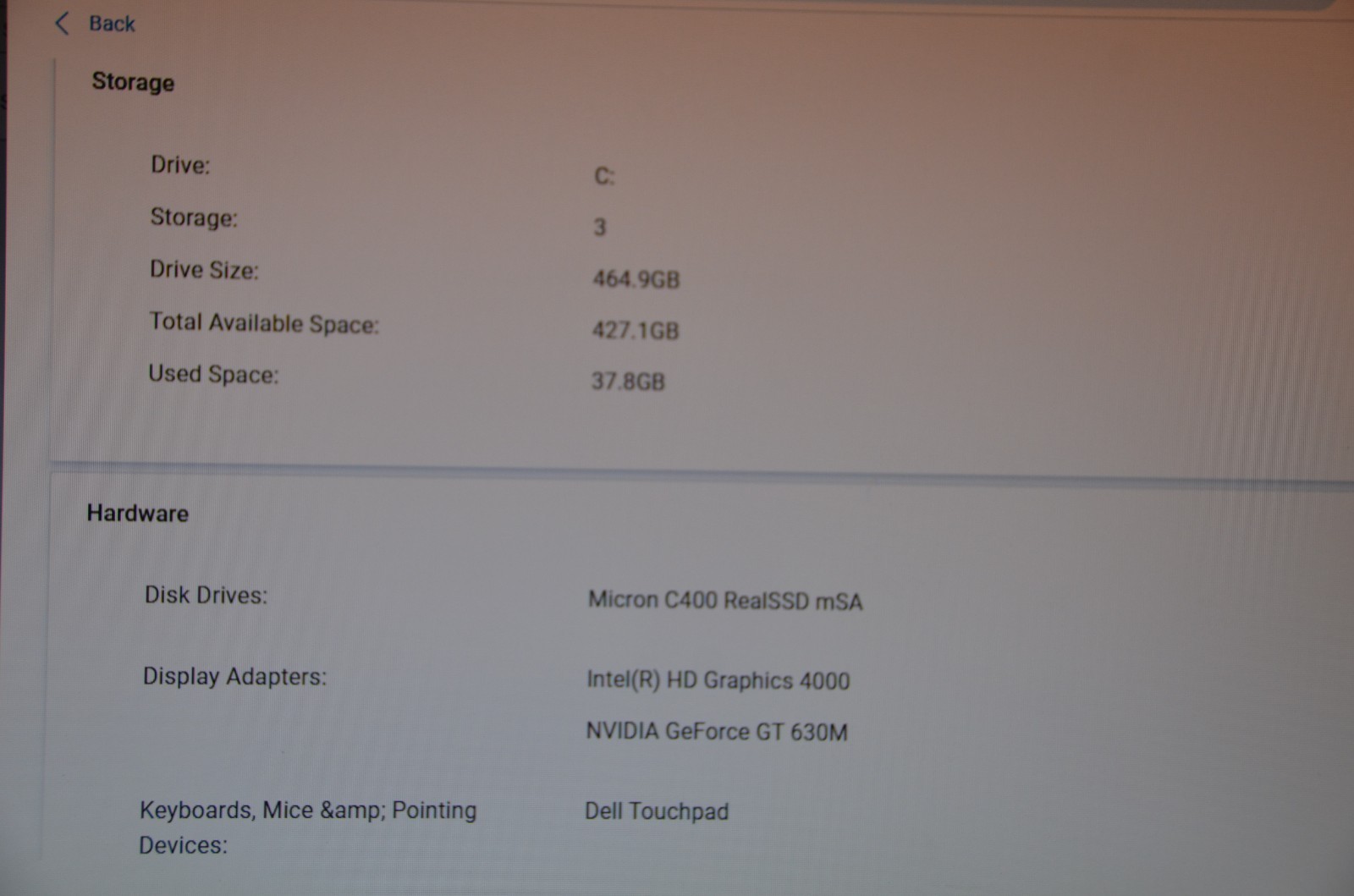 Dell 15z 5523 Touchscreen 15.6″ 500GB Intel i7-3537u 2GHz 8GB Win11 Pro