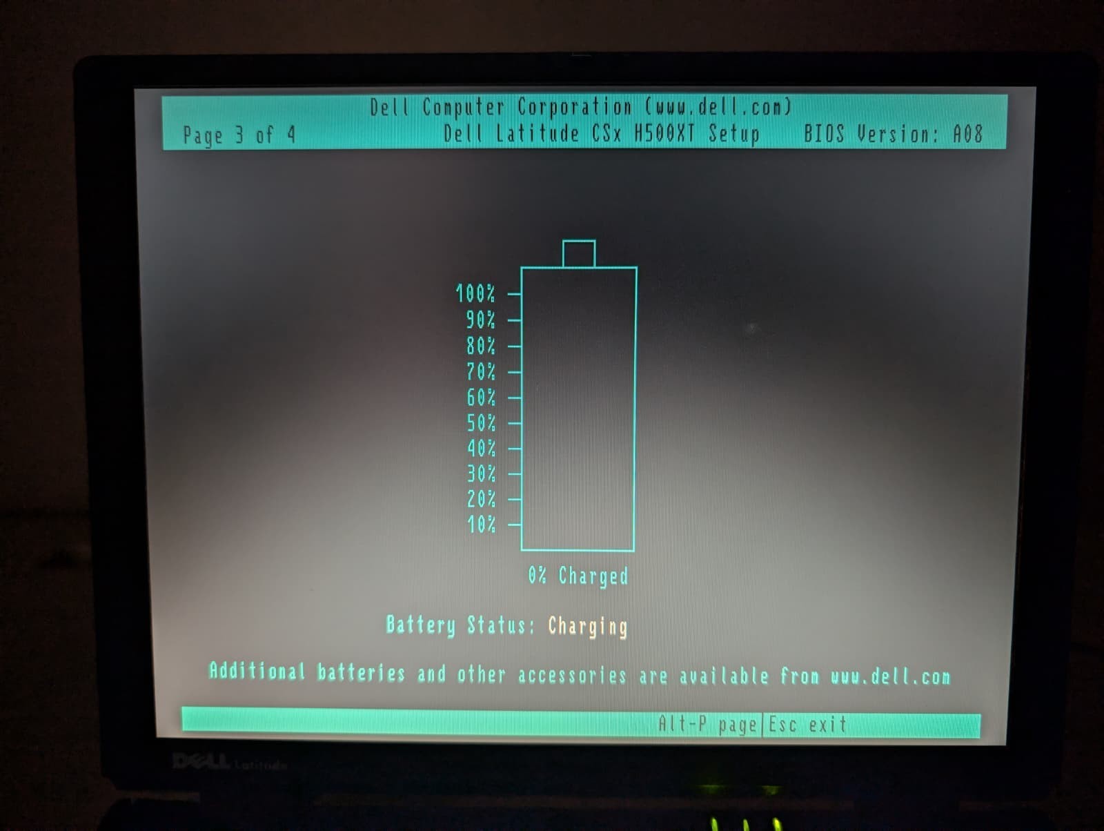 Read! Dell Latitude CSX | Intel Pentium III 128MB RAM NO HDD | Boots to Bios
