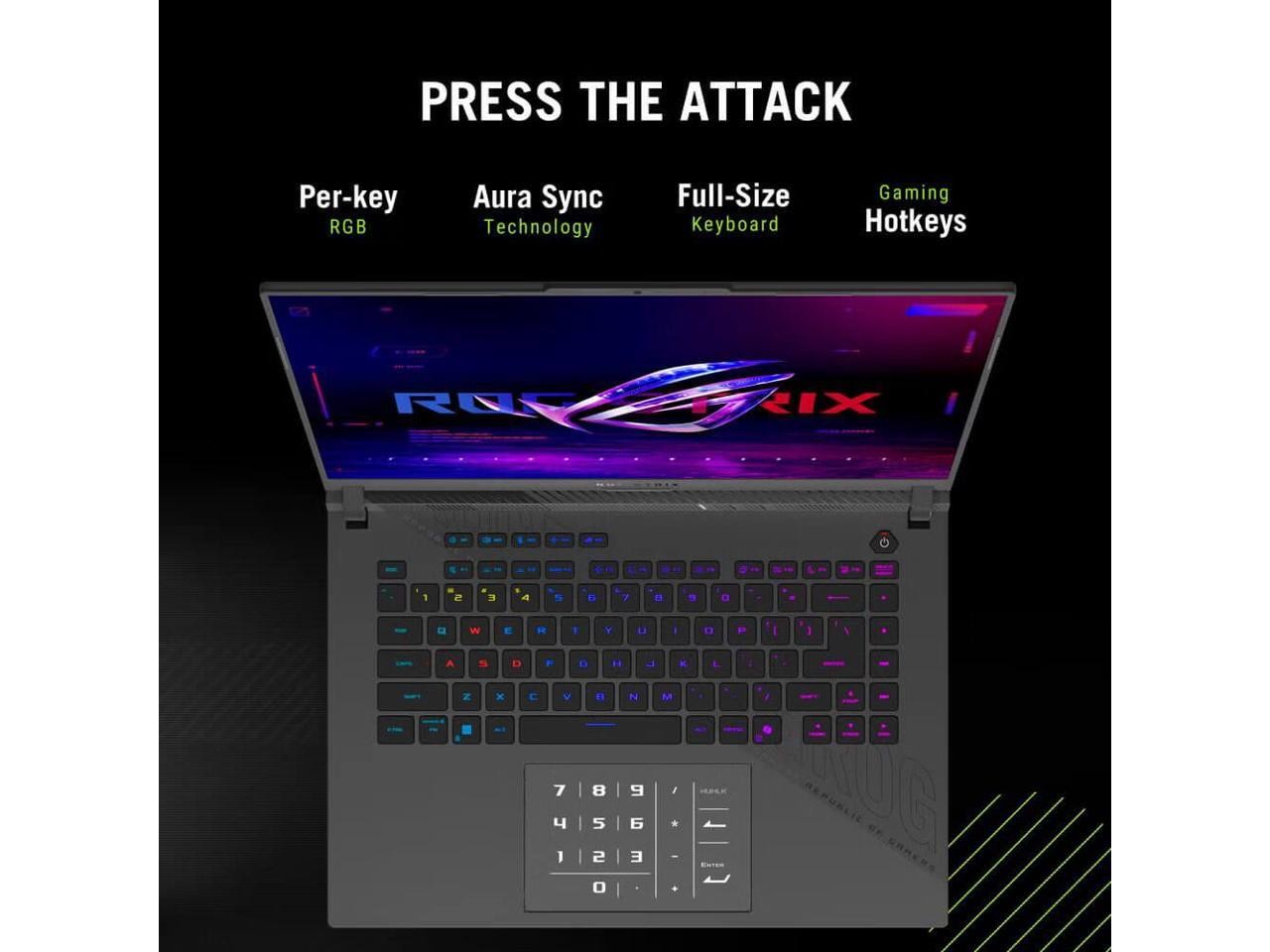 Asus G614FR-DS96 16 inch ROG Strix G16 – AMD Ryzen 9 9955HX3D – 32GB – 1TB – NVI