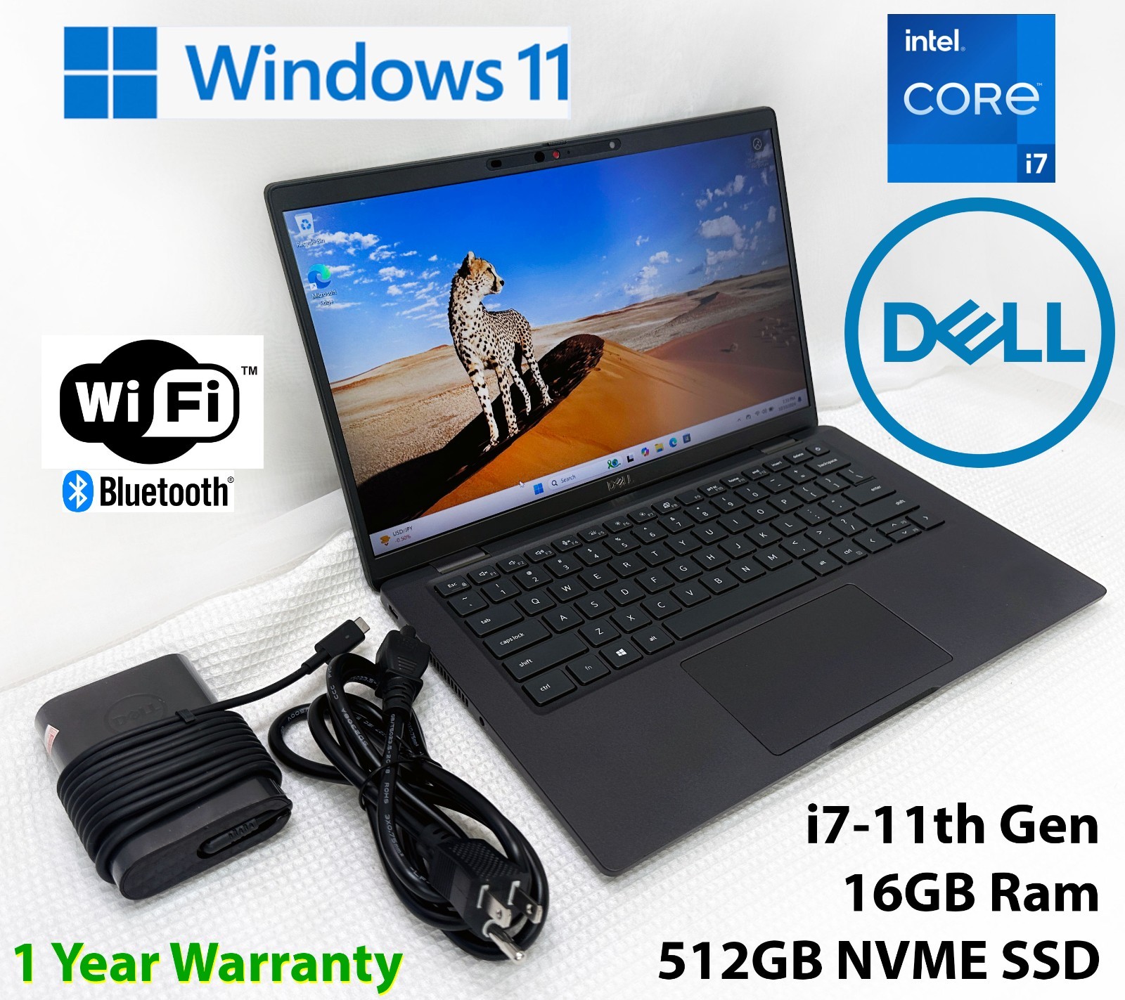 Dell Latitude 7420 14″ FHD Laptop: i7-11th Gen, 16GB Ram, 512GB NVME SSD, Win 11