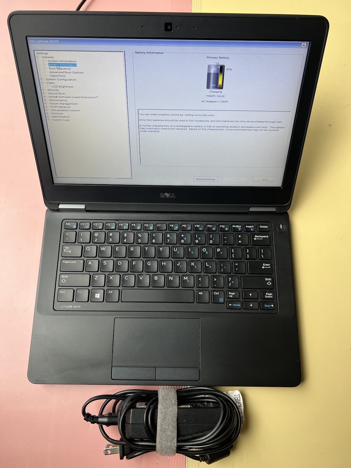 Dell Latitude E5270 Core i5-6300U 12GB RAM 256GB SSD WEBCAM BACKLIT BLUETOOTH