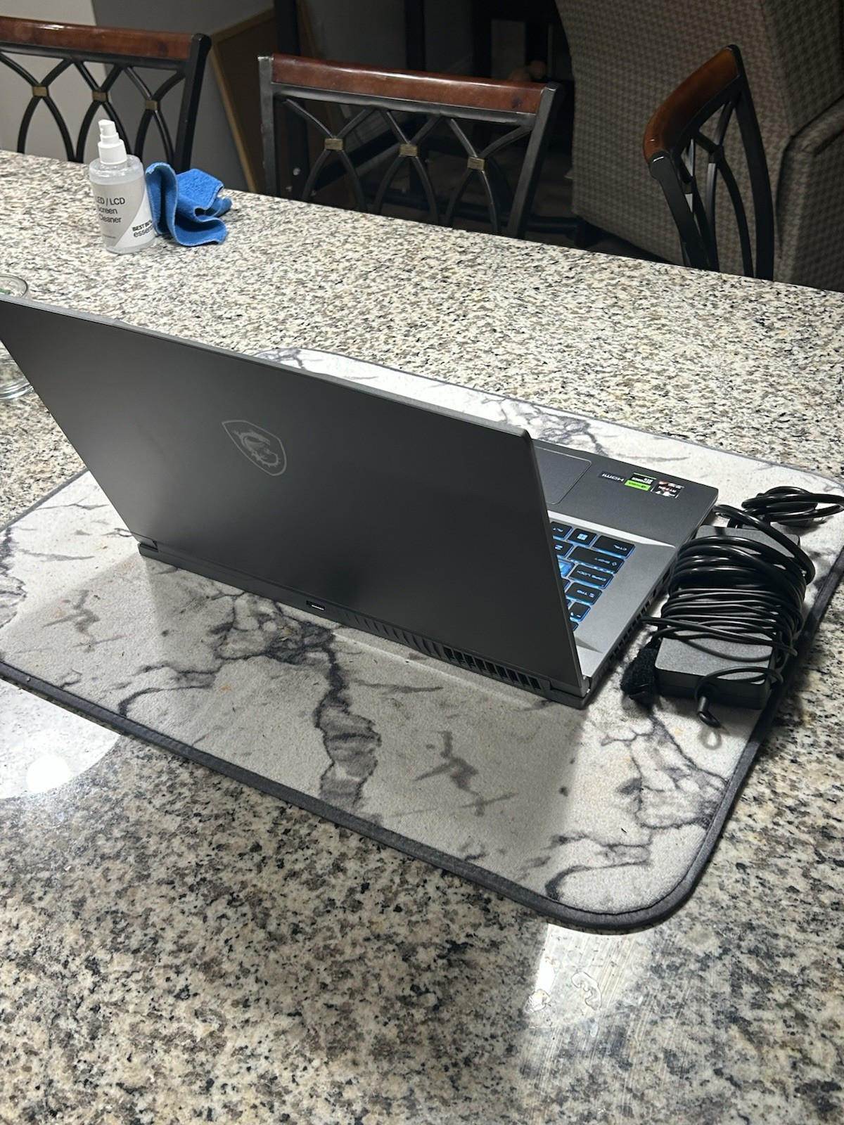 MSI Gaming Laptop AMD Ryzen 5 NVIDIA GeForce RTX Backlit Keyboard Gray HDMI