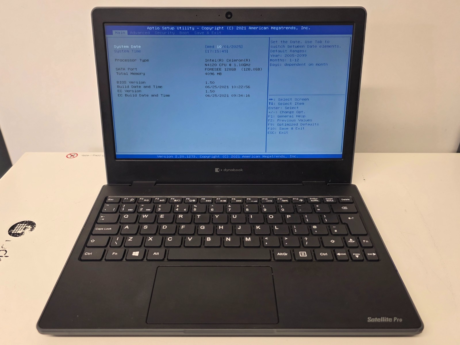 TOSHIBA DYNABOOK SATELLITE PRO E10 11.6″ 4GB 128GB WIN11 PRO EDU E10-1-10Q