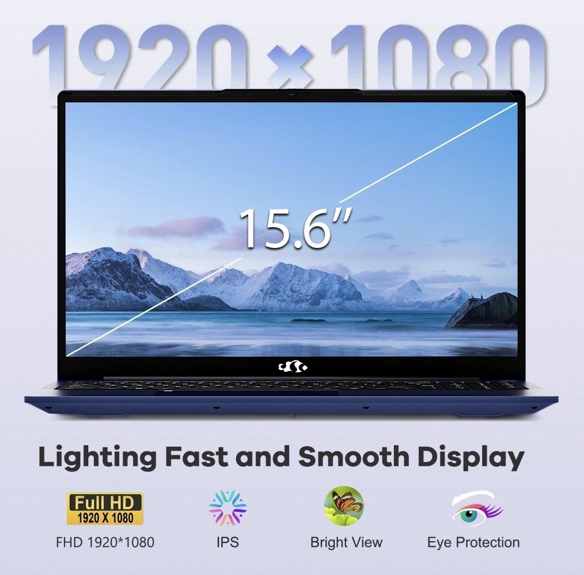 Nimo 15.6″ FHD IPS Laptop Ryzen 5 6600H 8GB 256GB Backlit FP W11 Blue