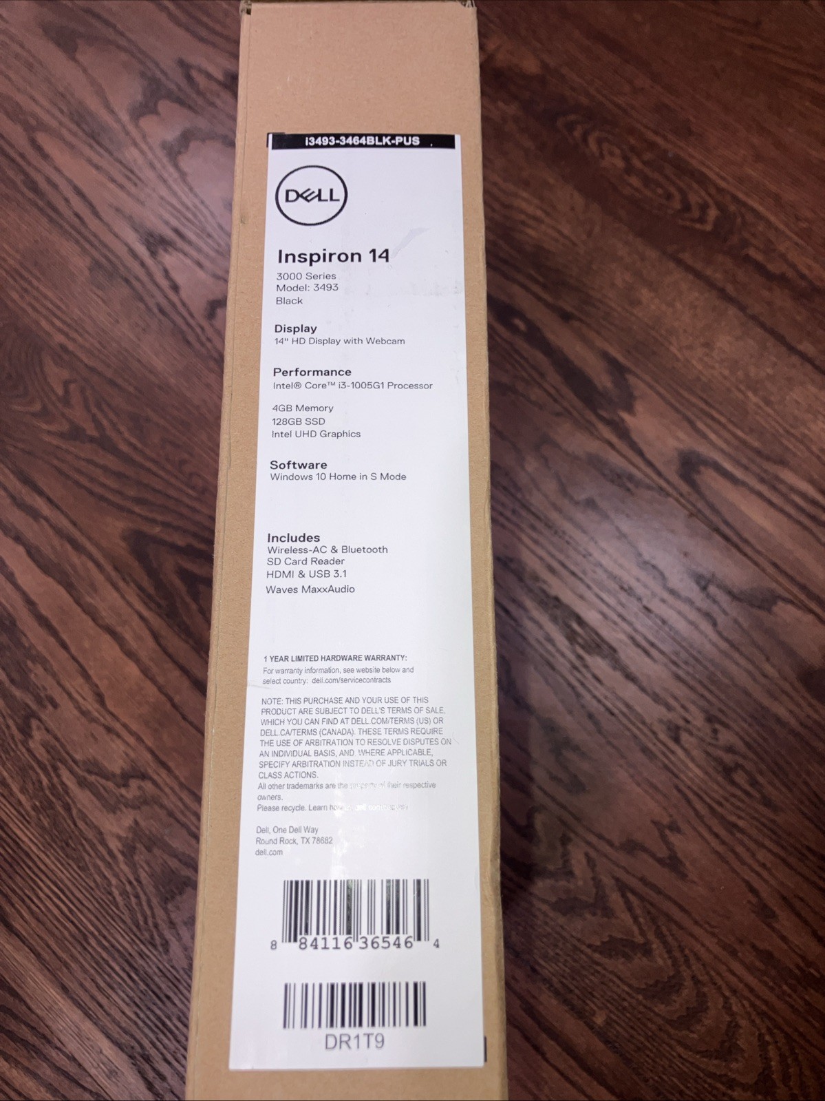 Dell Inspiron 14in. (128GB, Intel Core i3 10th Gen., 3.4GHz, 4GB) Laptop – Black