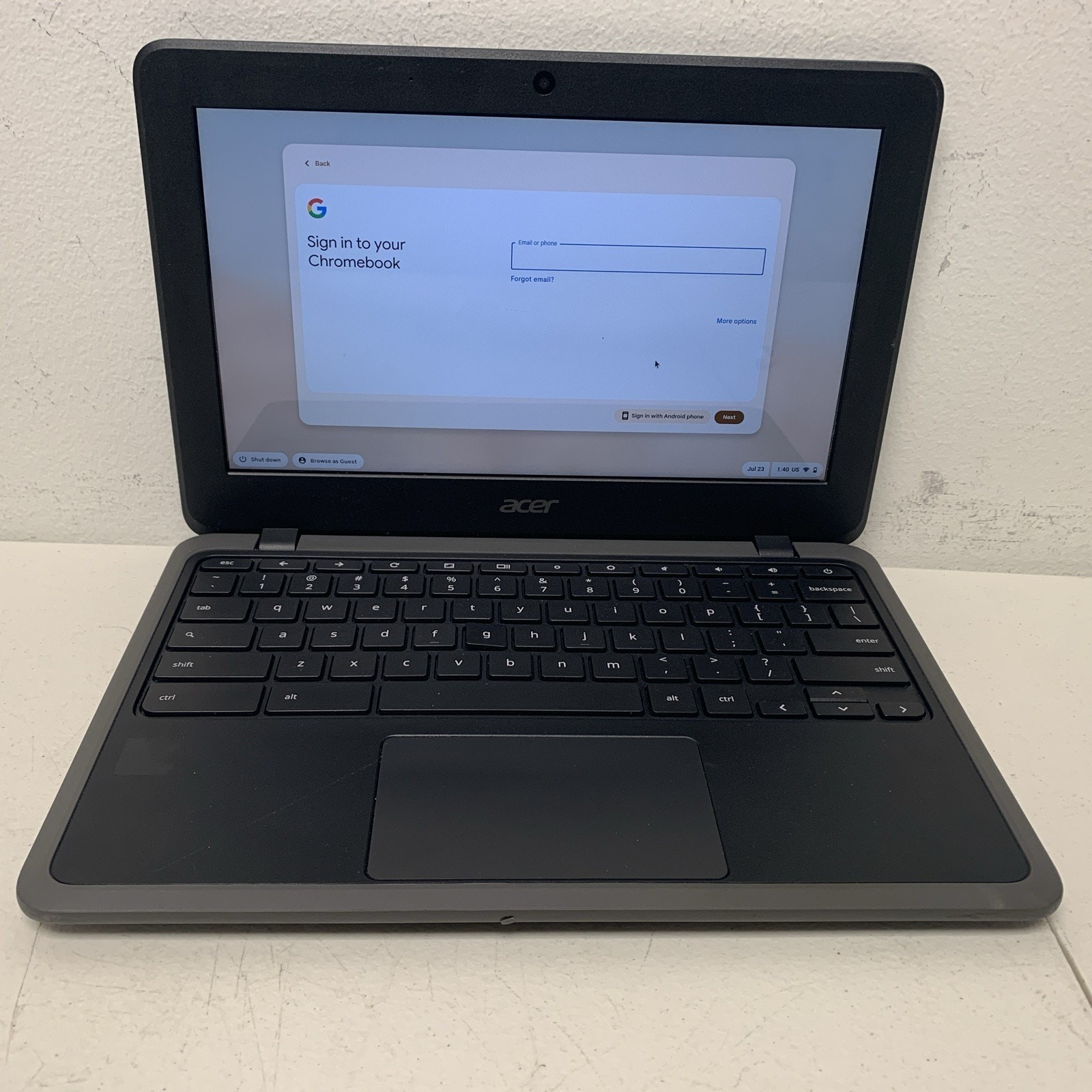 Acer Chromebook C733 Intel Celeron N4020 4GB , 32 GB SSD , Works Great Touc Scr