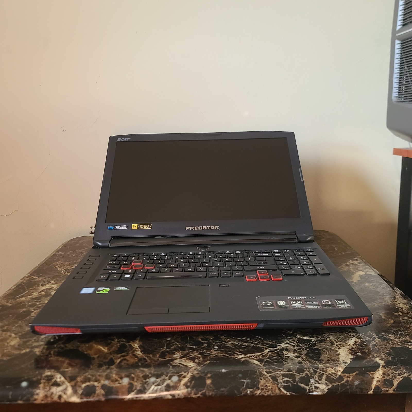 ACER PREDATOR 17 X GAMING LAPTOP CORE i7-7700HQ 16GB RAM GTX 1080 512GB NVMe.