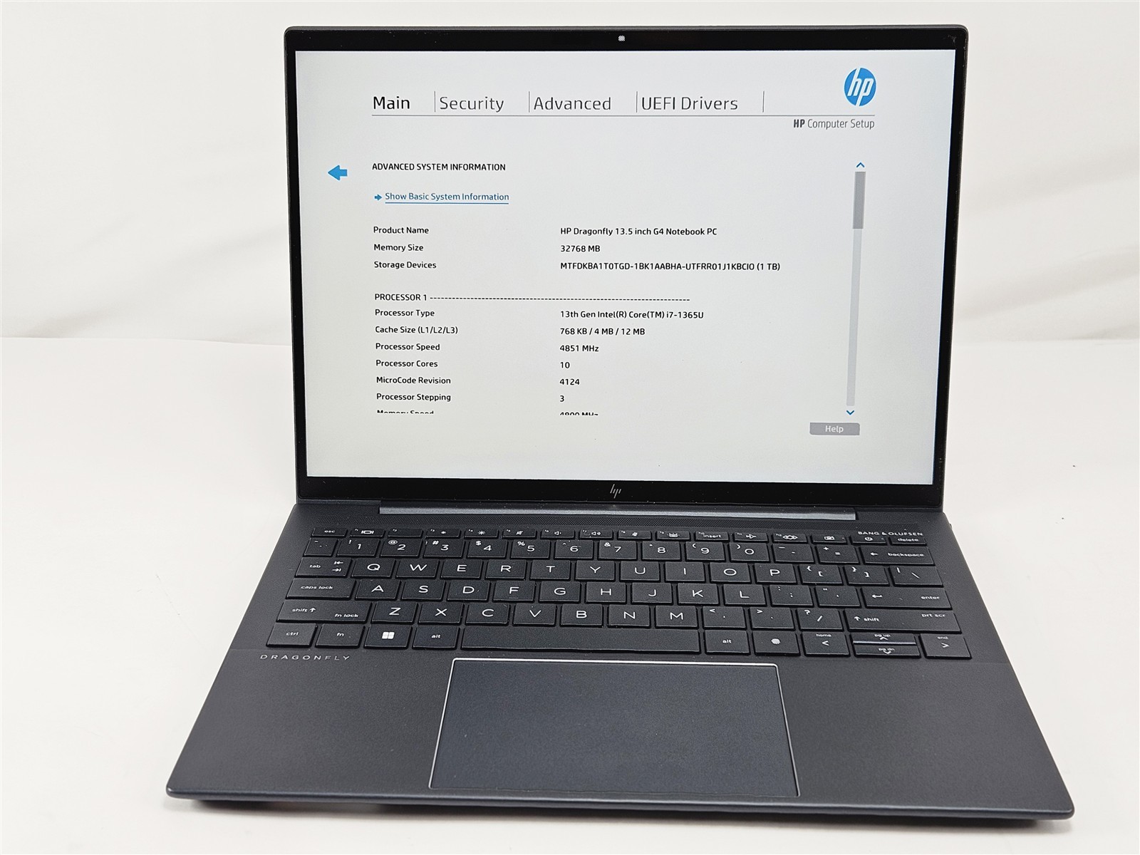 HP 13.5″ Elite Dragonfly G4 i7-1365U 1TB SSD 32GB Iris Xe Laptop Slate Blue