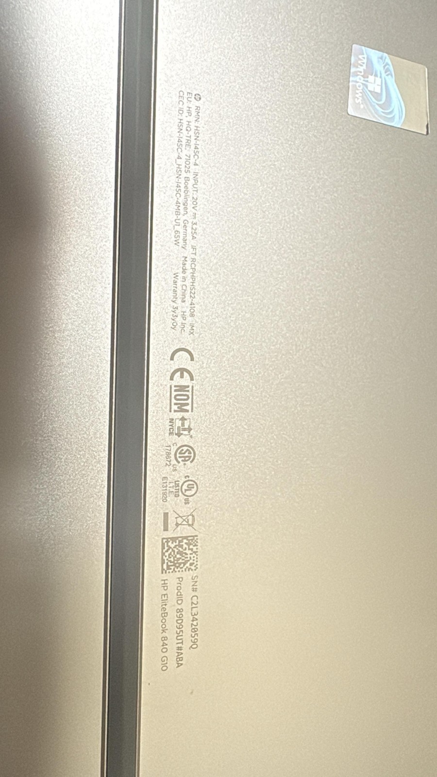 HP Elitebook 840 G10 14″ i7-1360P 16GB RAM 512GB NVMe