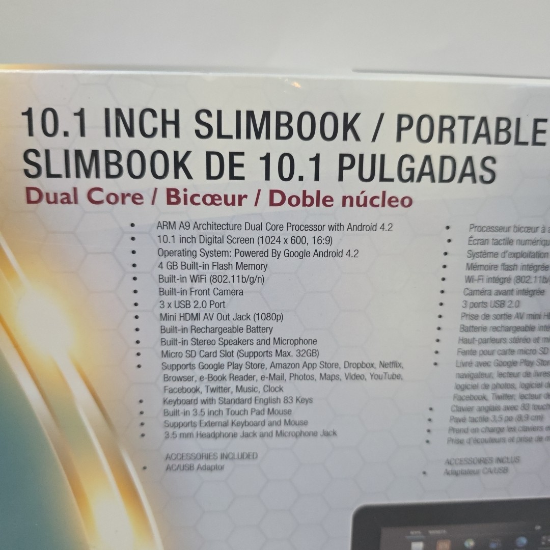 Icraig 10.1″ Dual Core 4GB Slimbook Android Easy To Use WiFi Camera CLP289