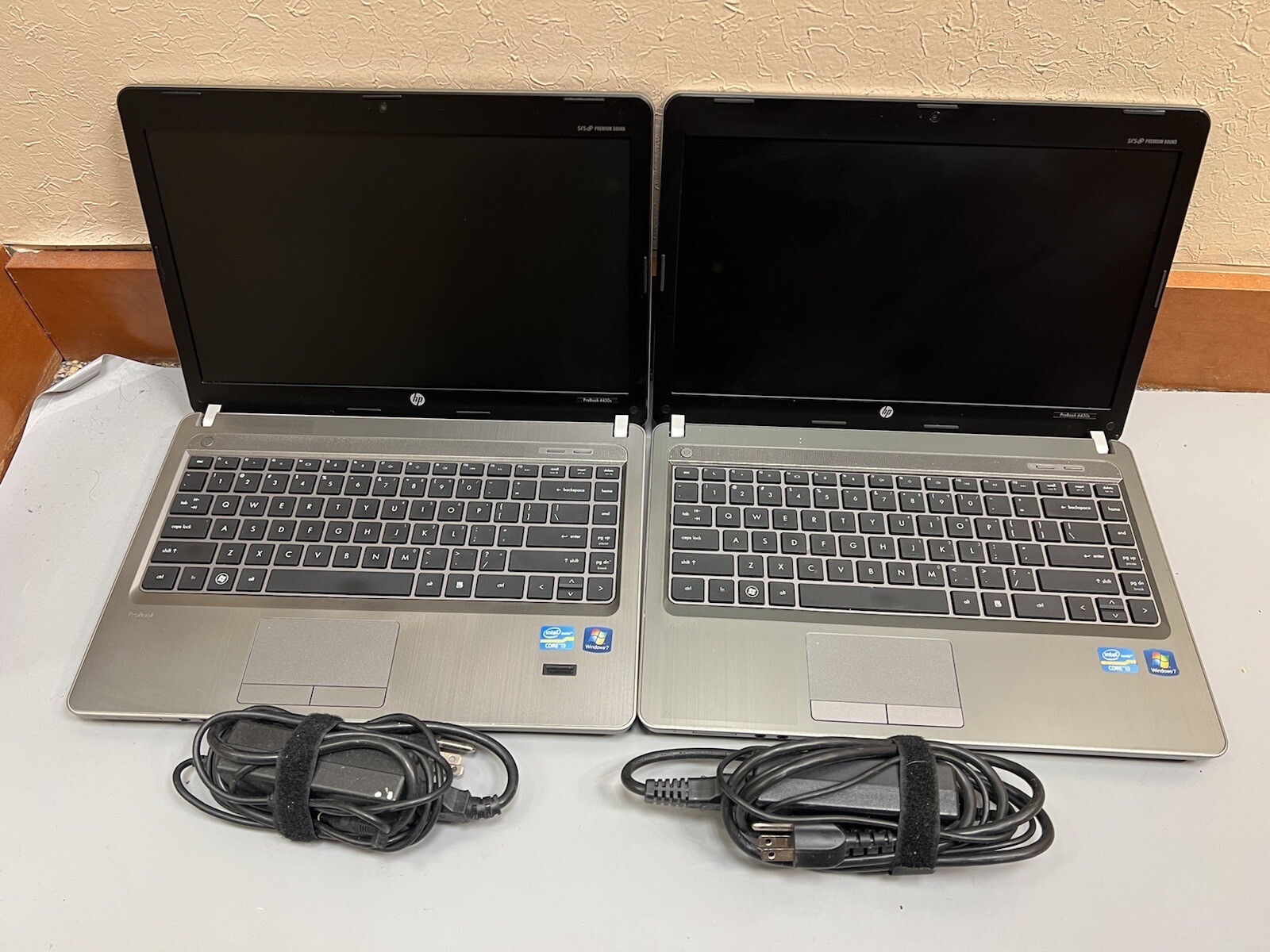 Lot of 2 HP Probook 4430s Intel Core i3-2310M 2.10GHz 4GB RAM 500GB HDD WEBCAM