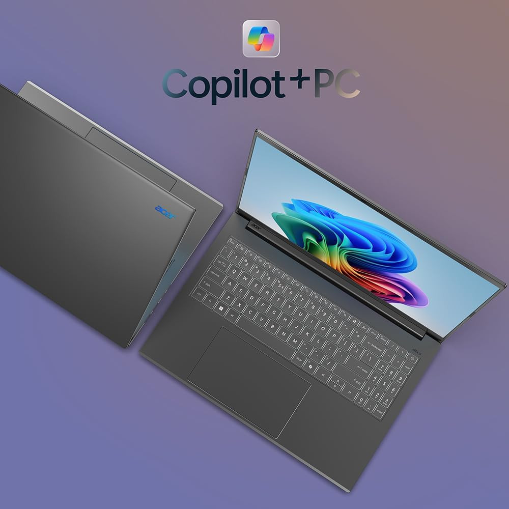 Aspire 16 AI Copilot+ PC | 16″ WUXGA 120Hz Multi-Touch Display | Snapdragon X X1